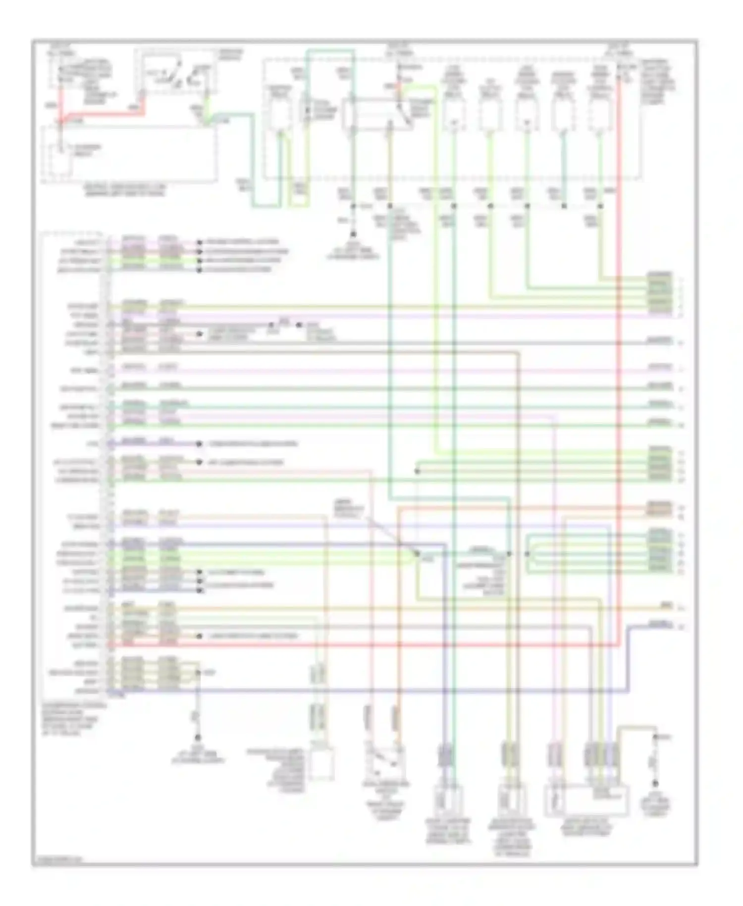 Focus Ford I facelift (2001-2007): Wiring diagram engine performance engine performance circuit (1 of 4)