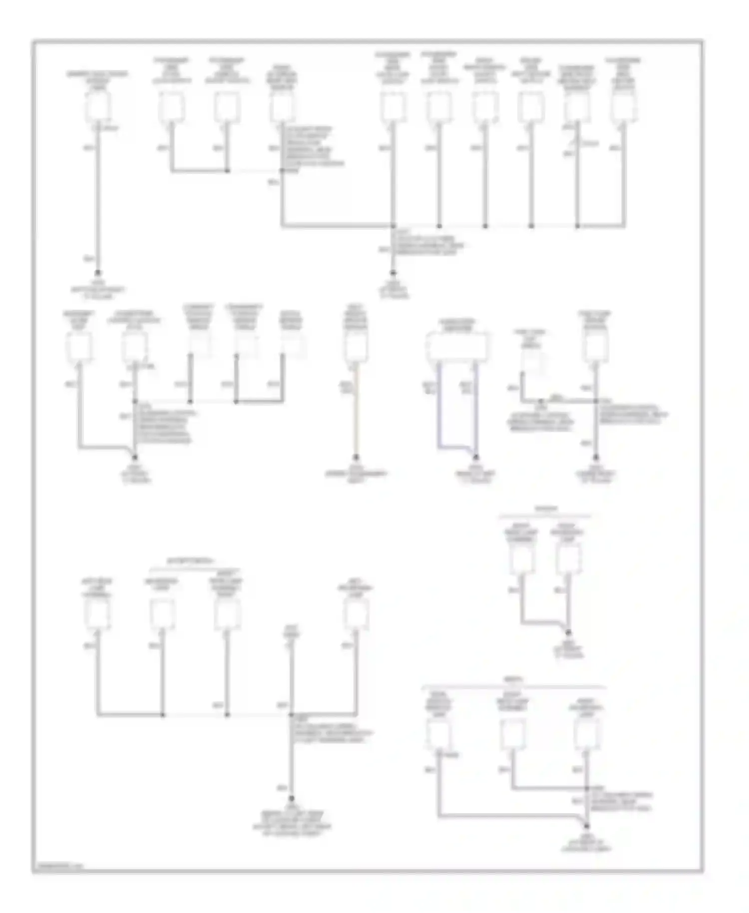 Focus Ford I facelift (2001-2007): Ground distribution circuit (3 of 3)