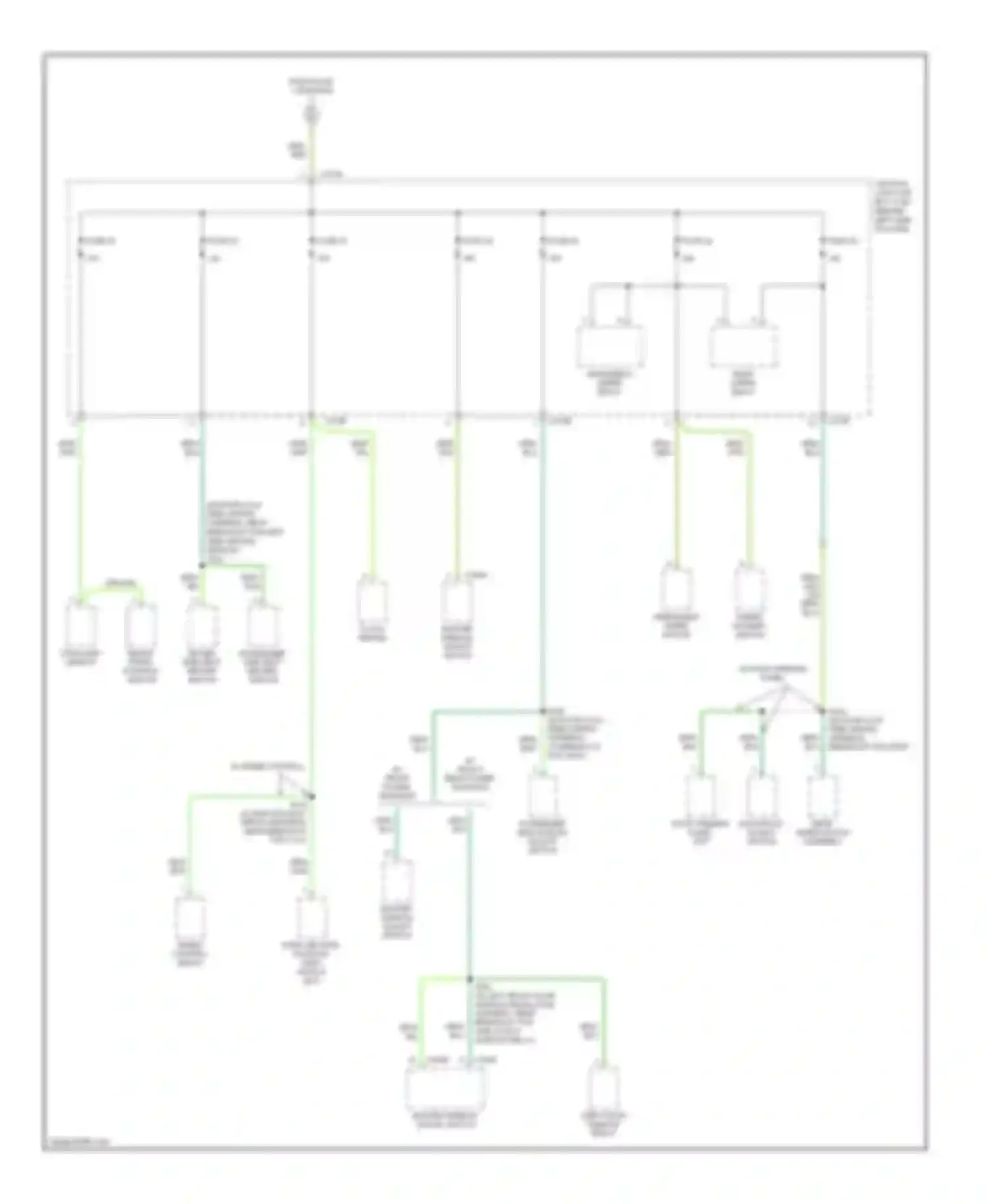 Focus Ford I facelift (2001-2007): Power distribution circuit (4 of 4)