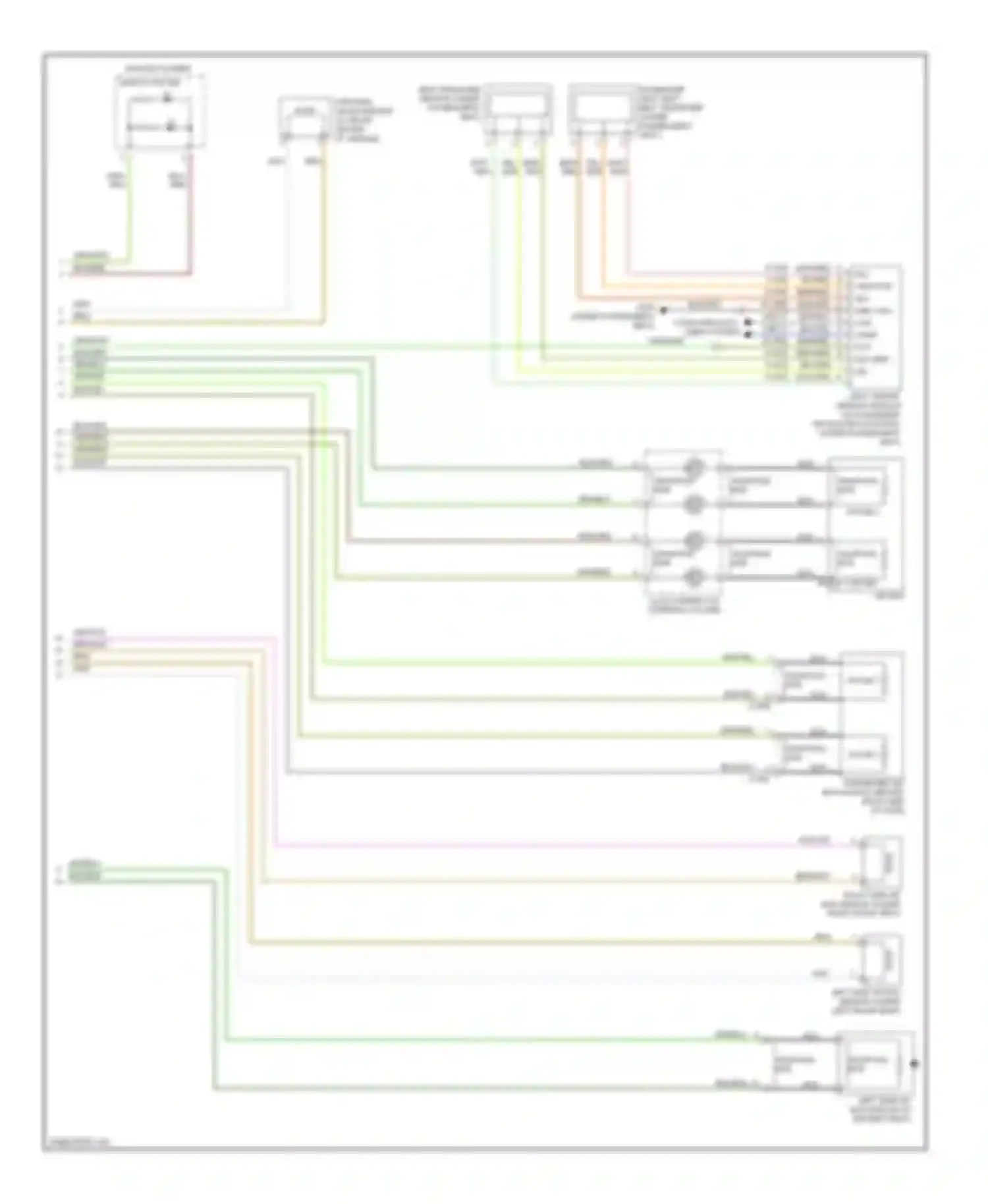 Focus Ford I facelift (2001-2007): Supplemental restraints circuit (2 of 2)