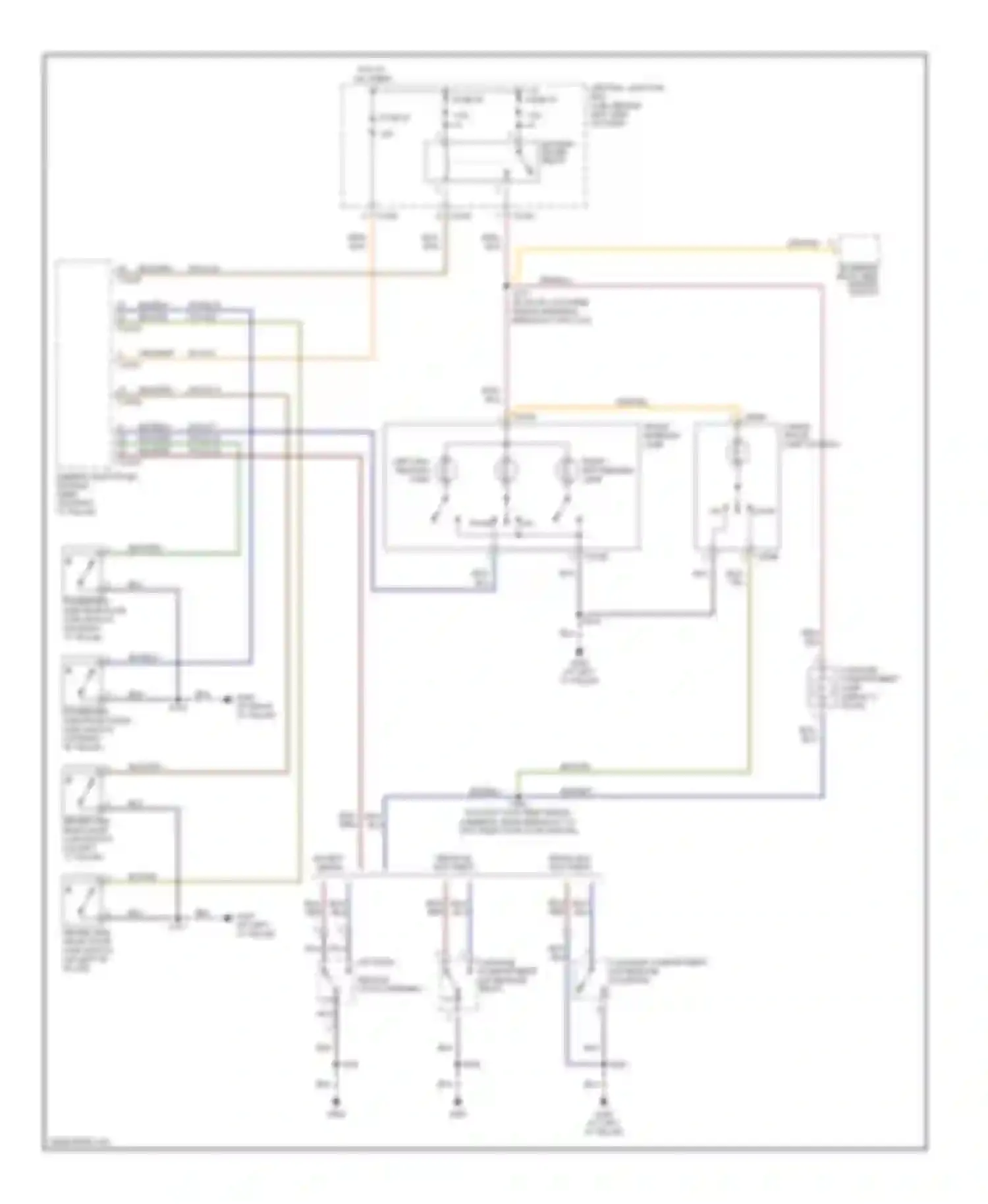 Wiring diagram blk/org for Ford Focus I facelift (2001-2007) (23 of 29)