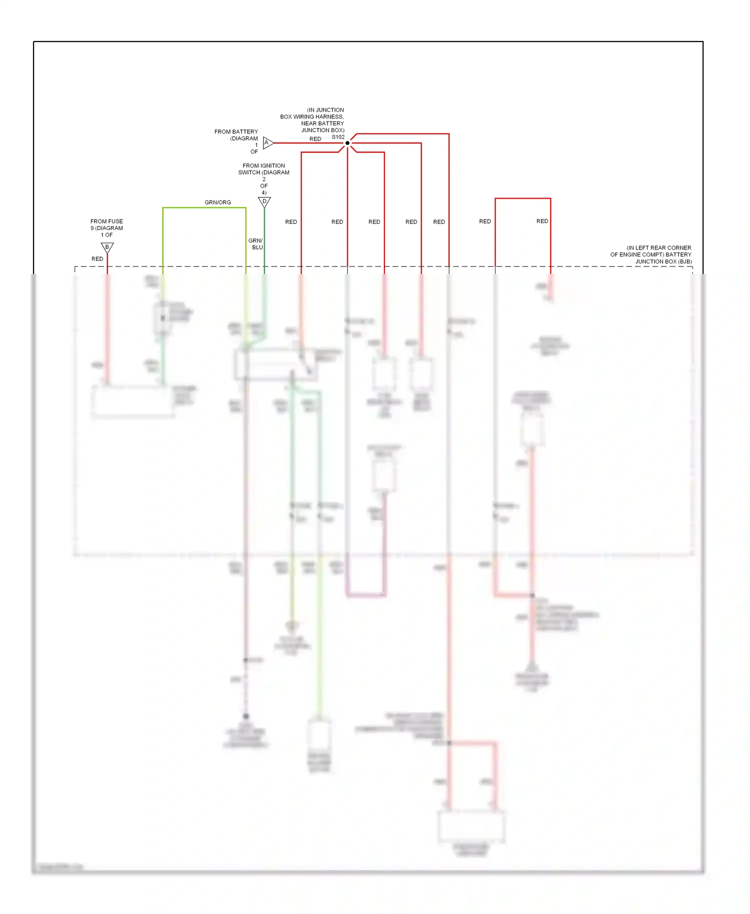 Wiring diagram blu for Ford Focus I facelift (2001-2007) (25 of 38)
