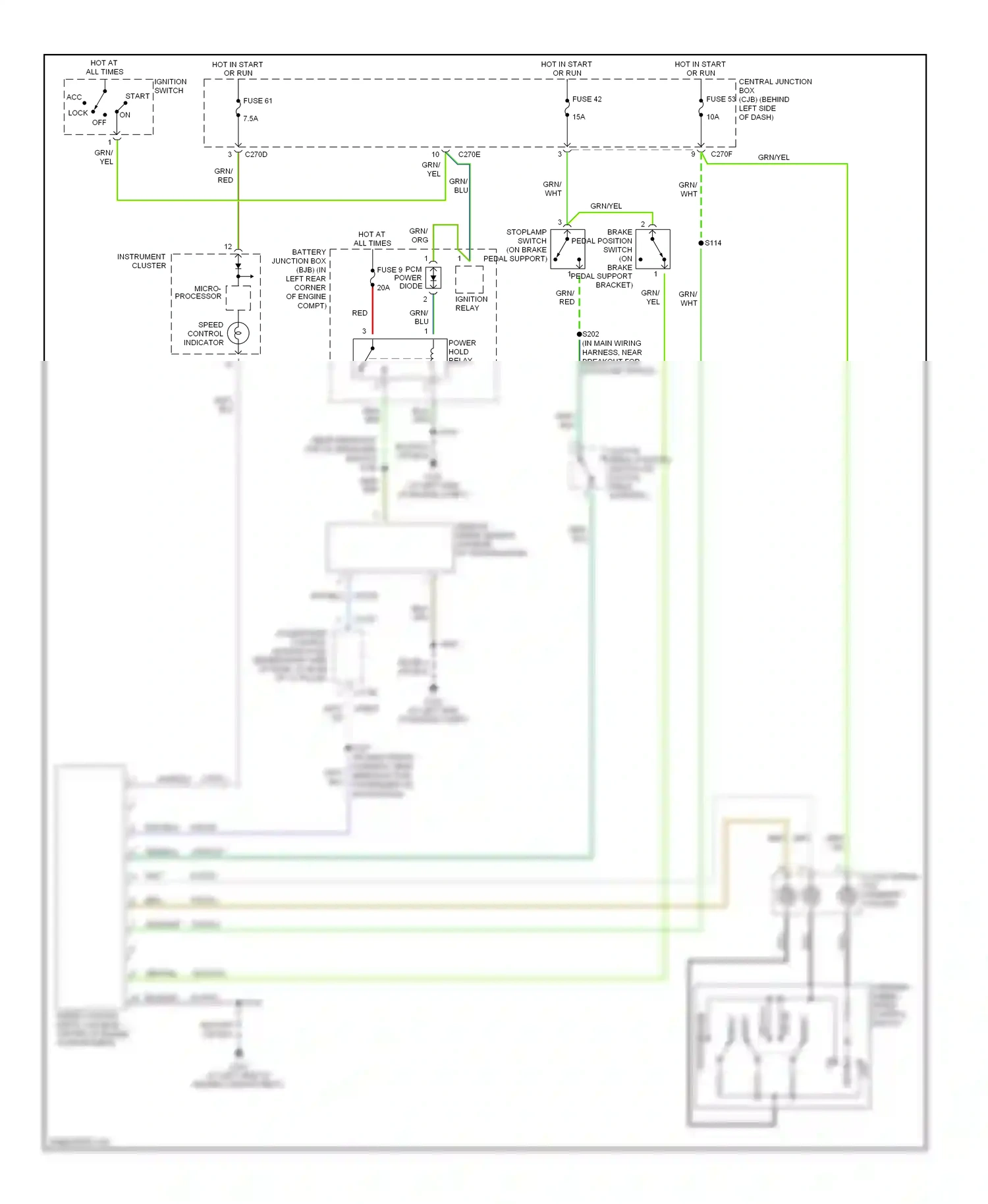 Wiring diagram blu for Ford Focus I facelift (2001-2007) (7 of 38)