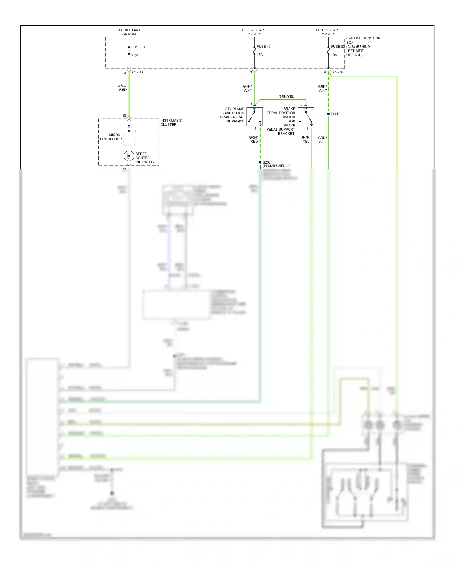 Wiring diagram brn for Ford Focus I facelift (2001-2007) (4 of 14)