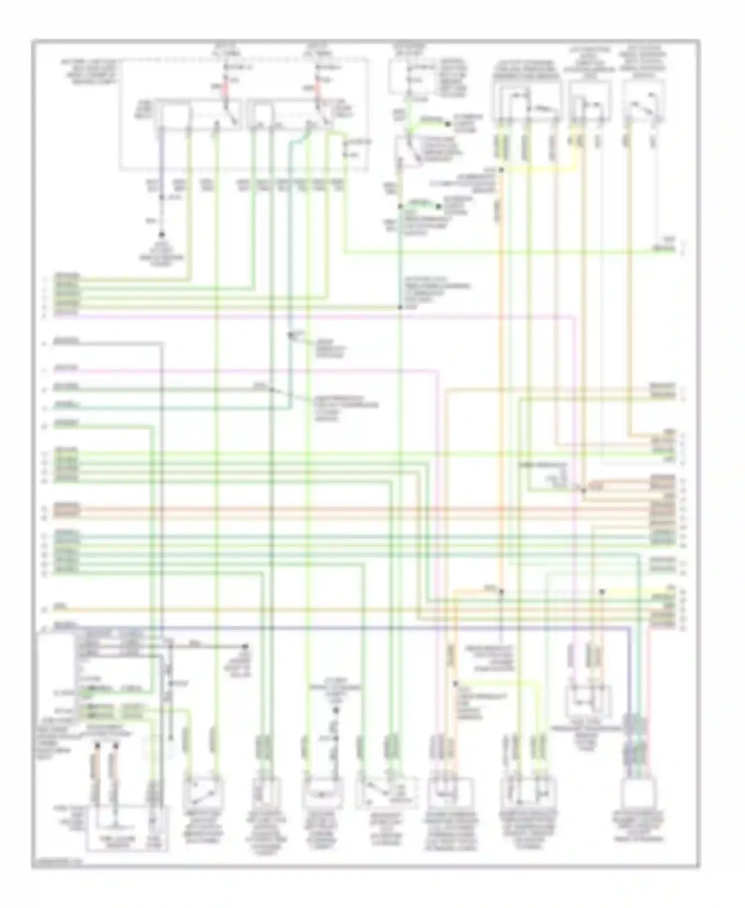 Wiring diagram fuse 4 for Ford Focus I facelift (2001-2007) (2 of 2)