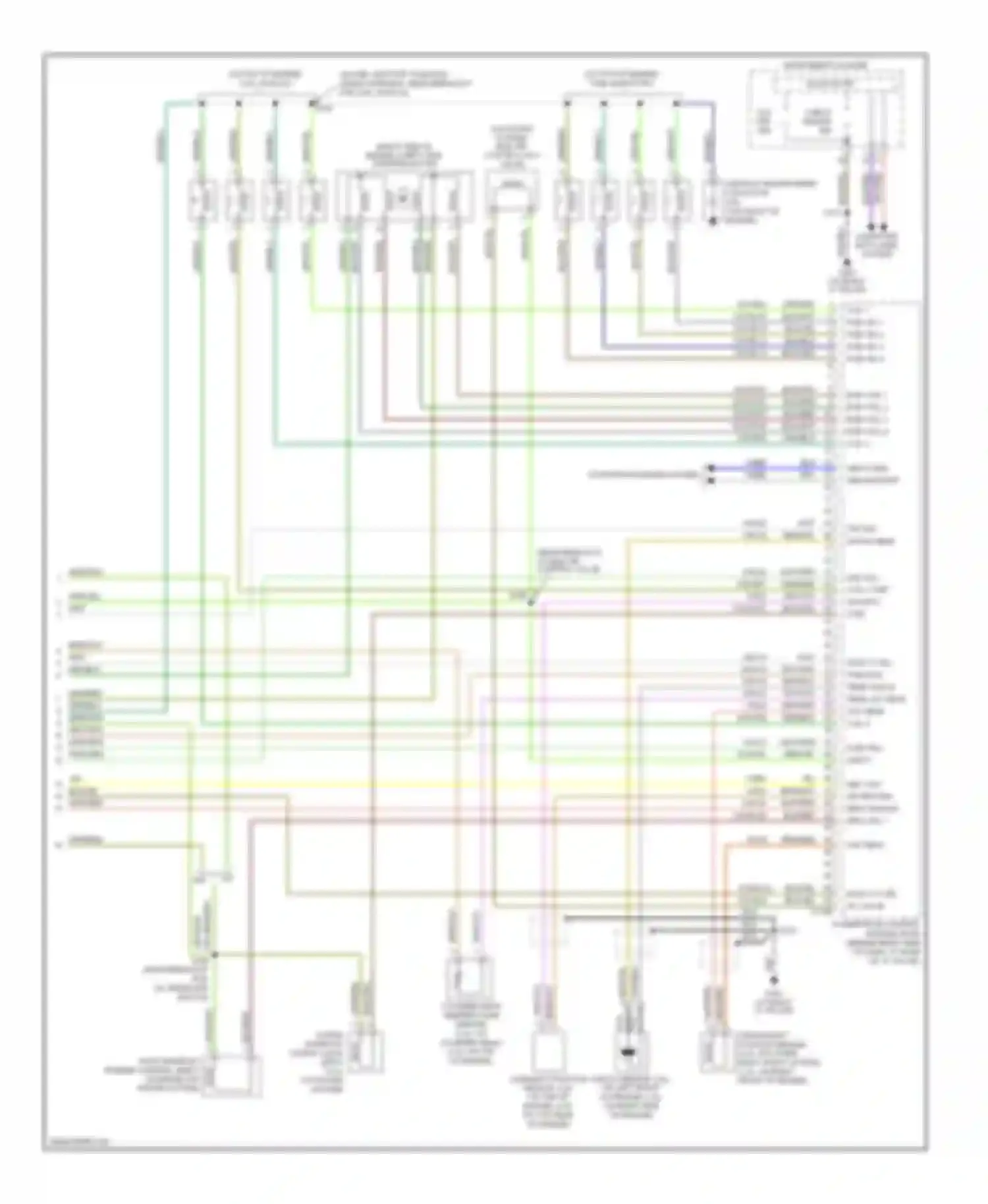 Wiring diagram gen comm gen monitor for Ford Focus I facelift (2001-2007) (1 of 1)