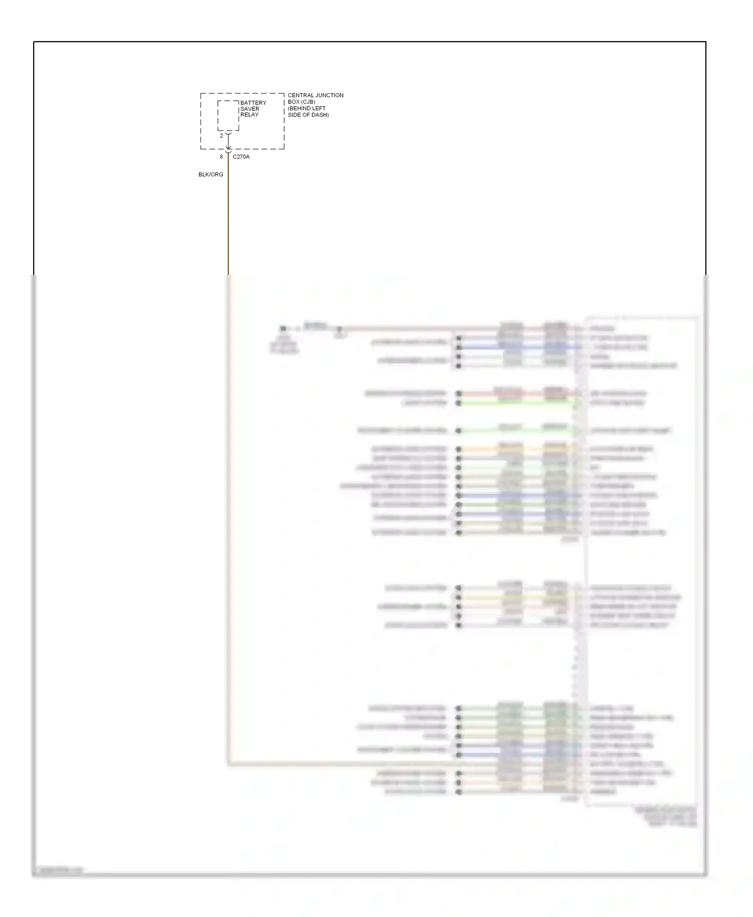Wiring diagram grn/yel for Ford Focus I facelift (2001-2007) (3 of 24)