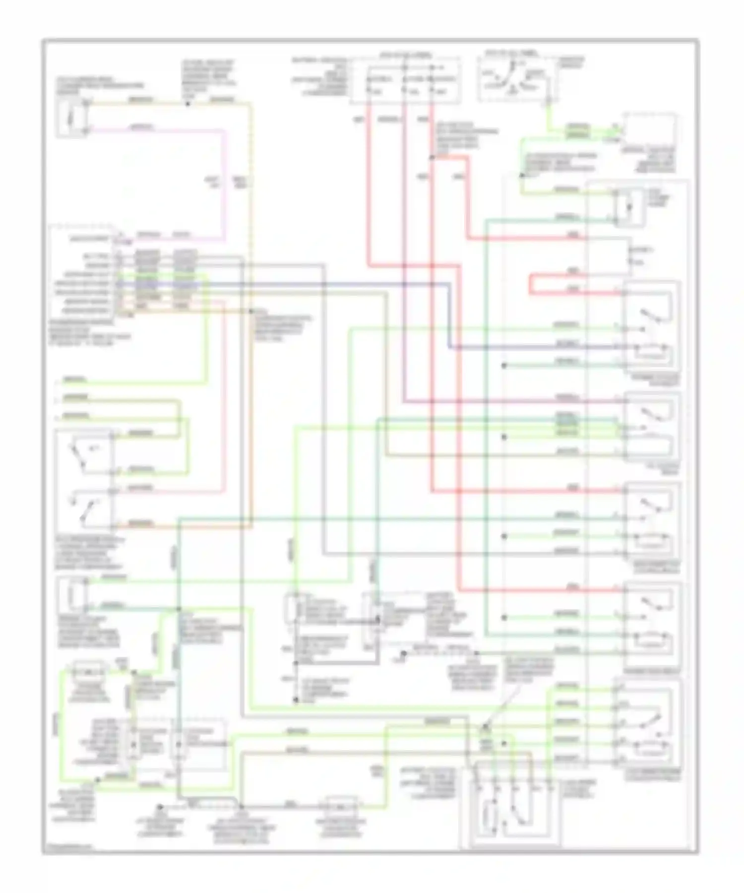 Wiring diagram low speed cooling fan relay b for Ford Focus I facelift (2001-2007) (1 of 1)