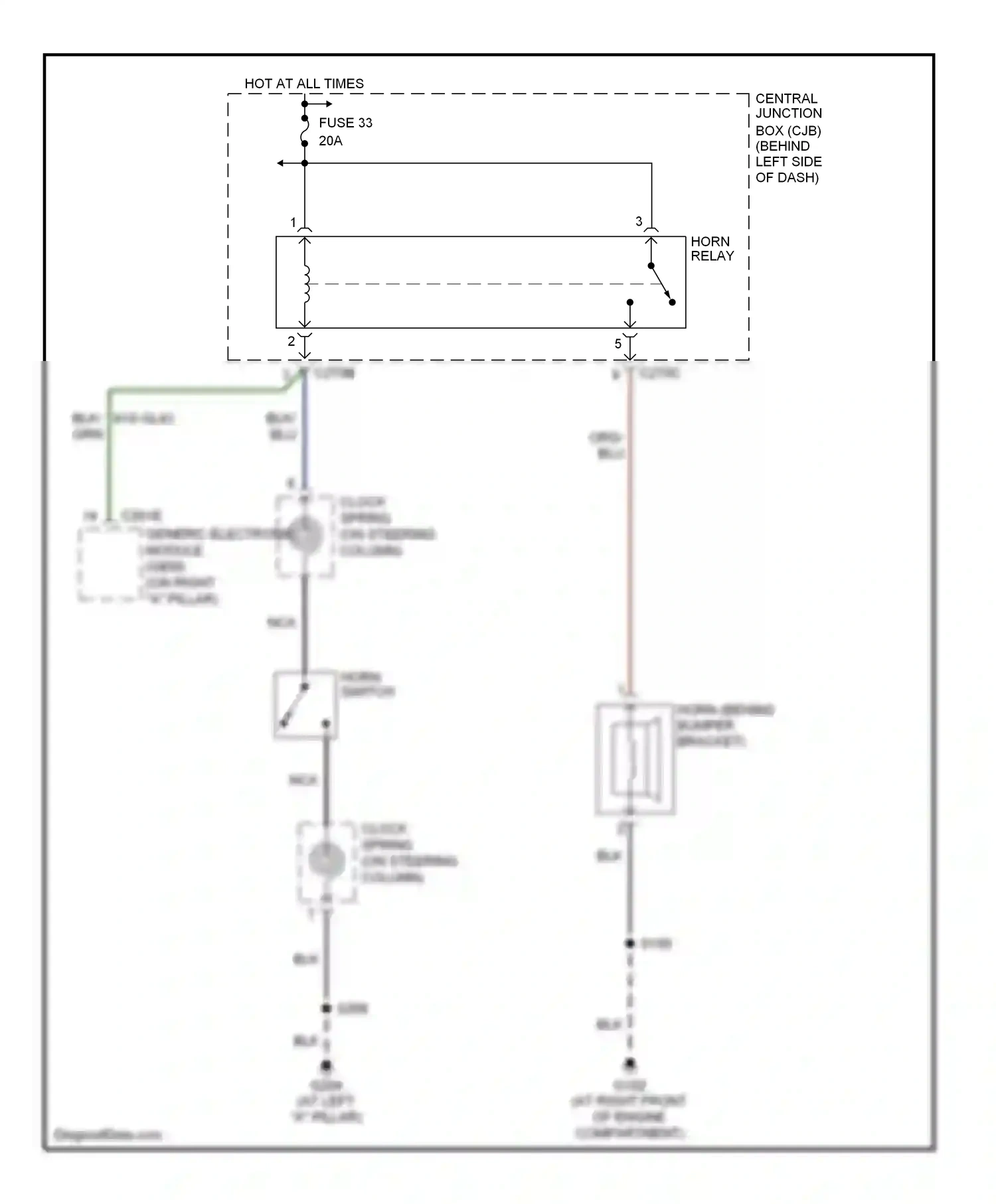 Wiring diagram nca for Ford Focus I facelift (2001-2007) (13 of 22)