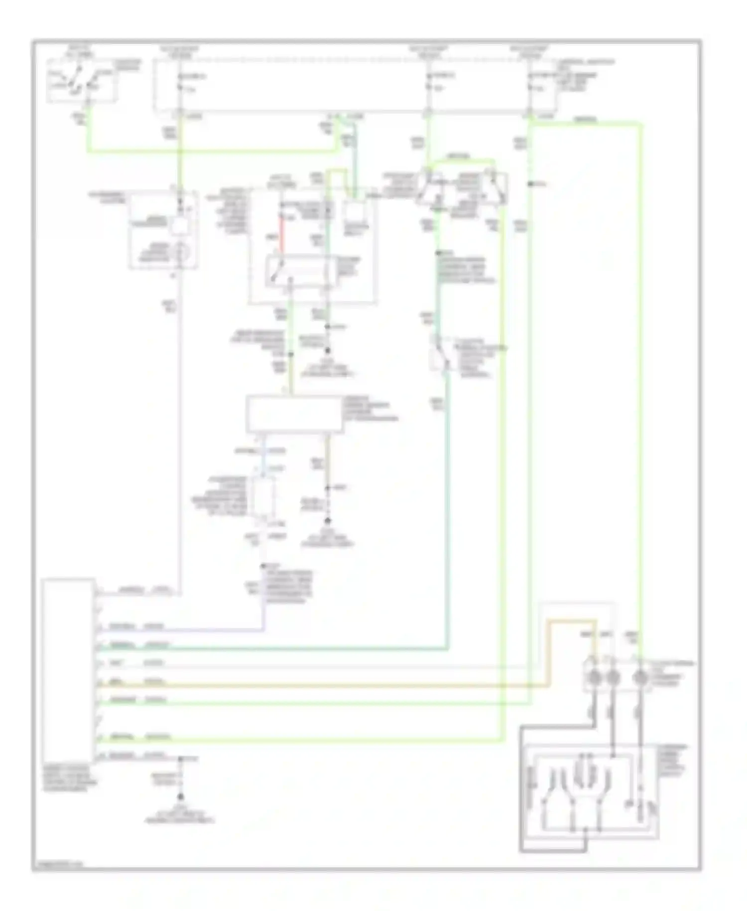 Wiring diagram power hold relay for Ford Focus I facelift (2001-2007) (4 of 8)