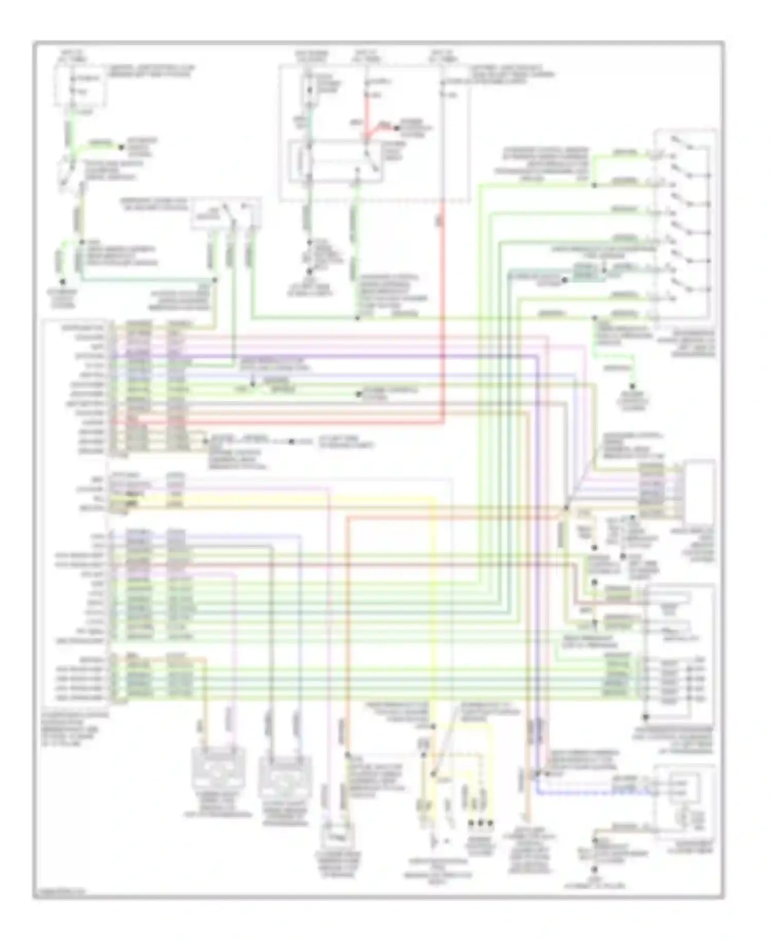 Wiring diagram power hold relay for Ford Focus I facelift (2001-2007) (1 of 8)