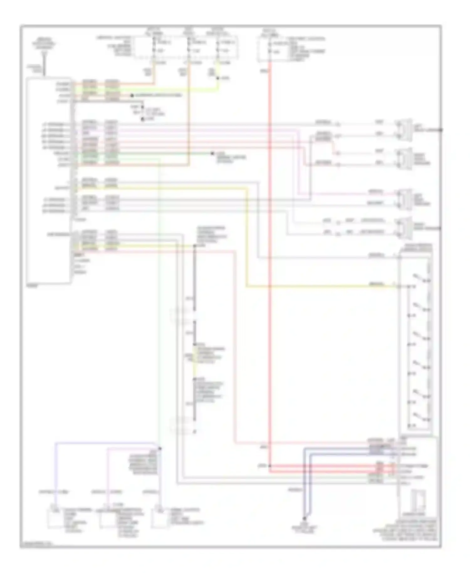 Wiring diagram radio remote control switch for Ford Focus I facelift (2001-2007) (1 of 1)
