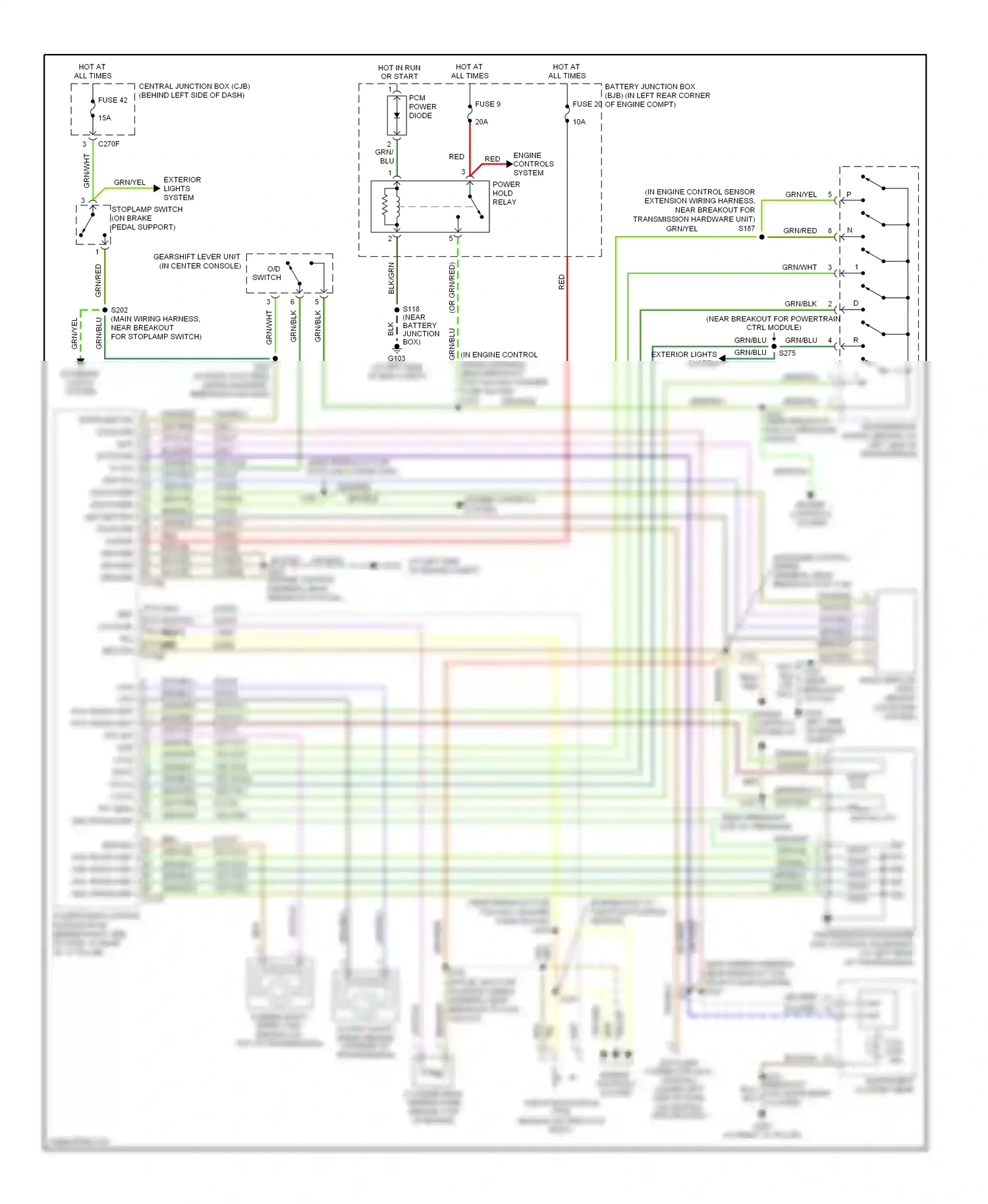 Wiring diagram wht for Ford Focus I facelift (2001-2007) (31 of 38)
