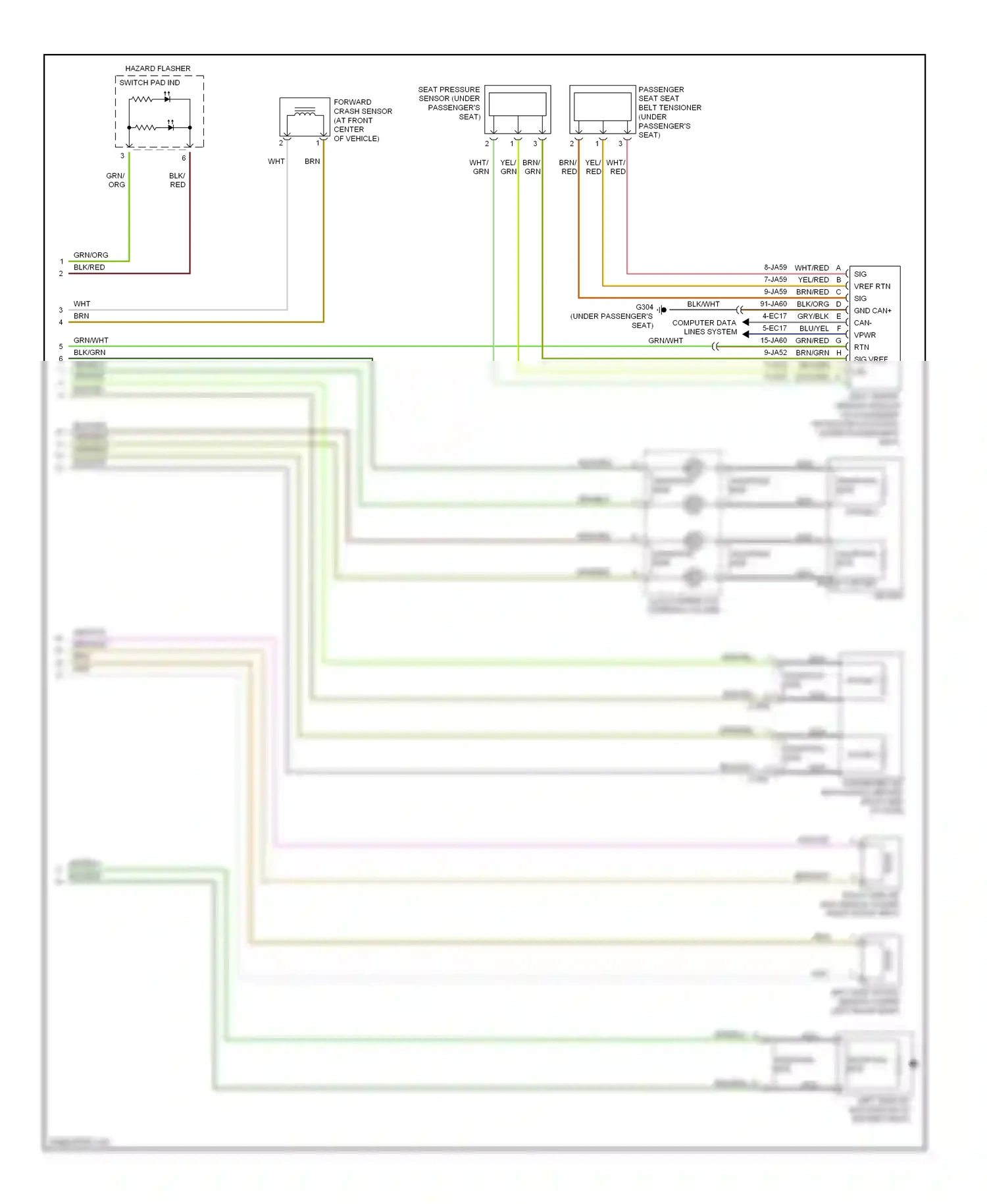 Wiring diagram wht/red for Ford Focus I facelift (2001-2007) (13 of 13)