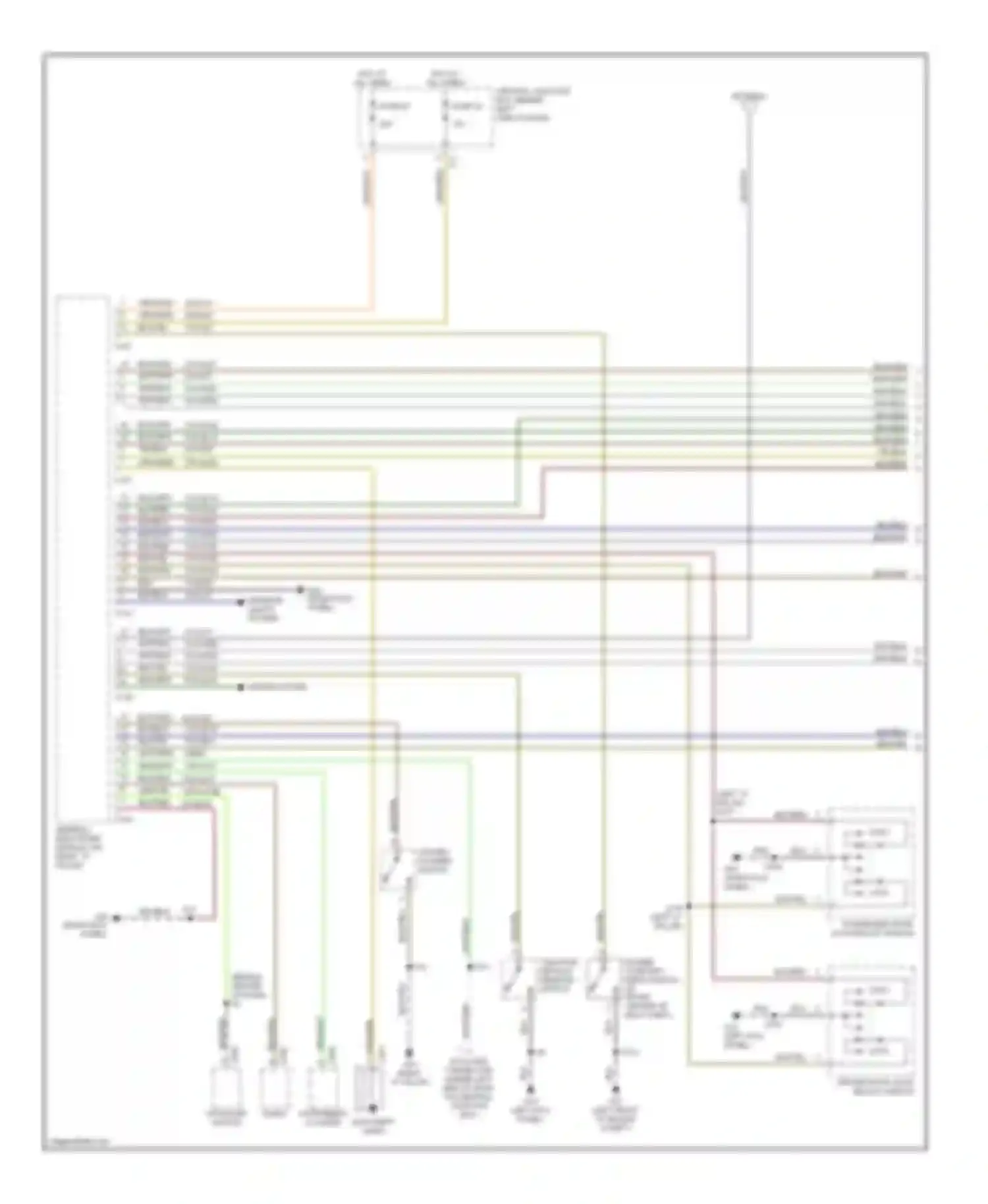 Focus Ford I (1998-2004): Forced entry circuit (1 of 2)