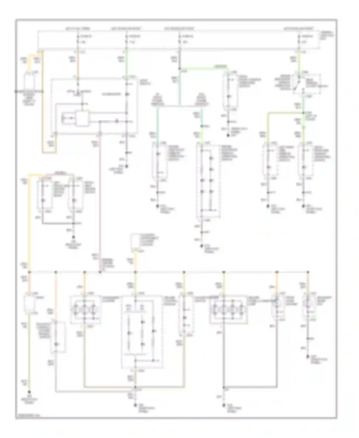 Focus Ford I (1998-2004): Instrument illumination circuit