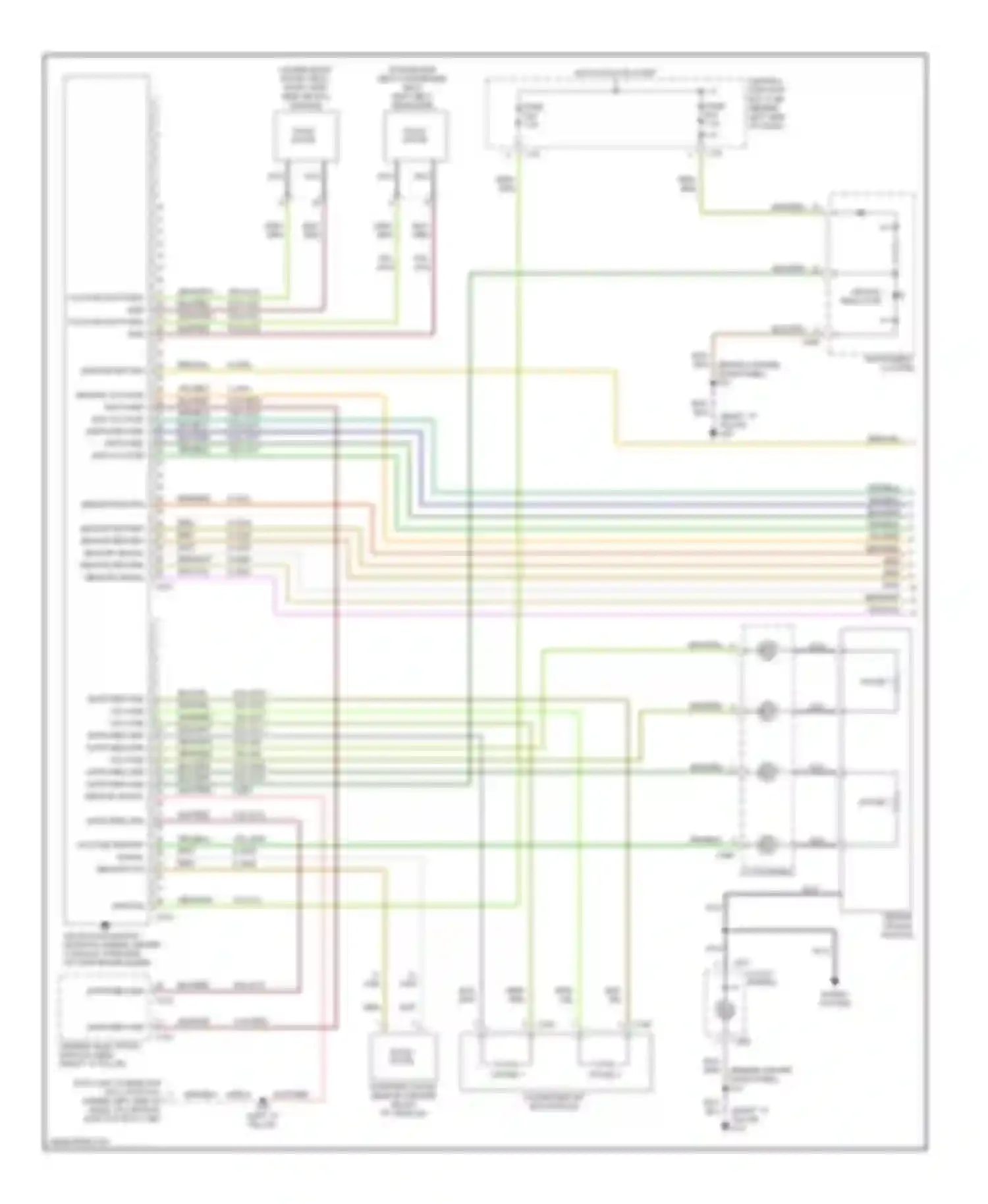 Focus Ford I (1998-2004): Supplemental restraint circuit (1 of 2)
