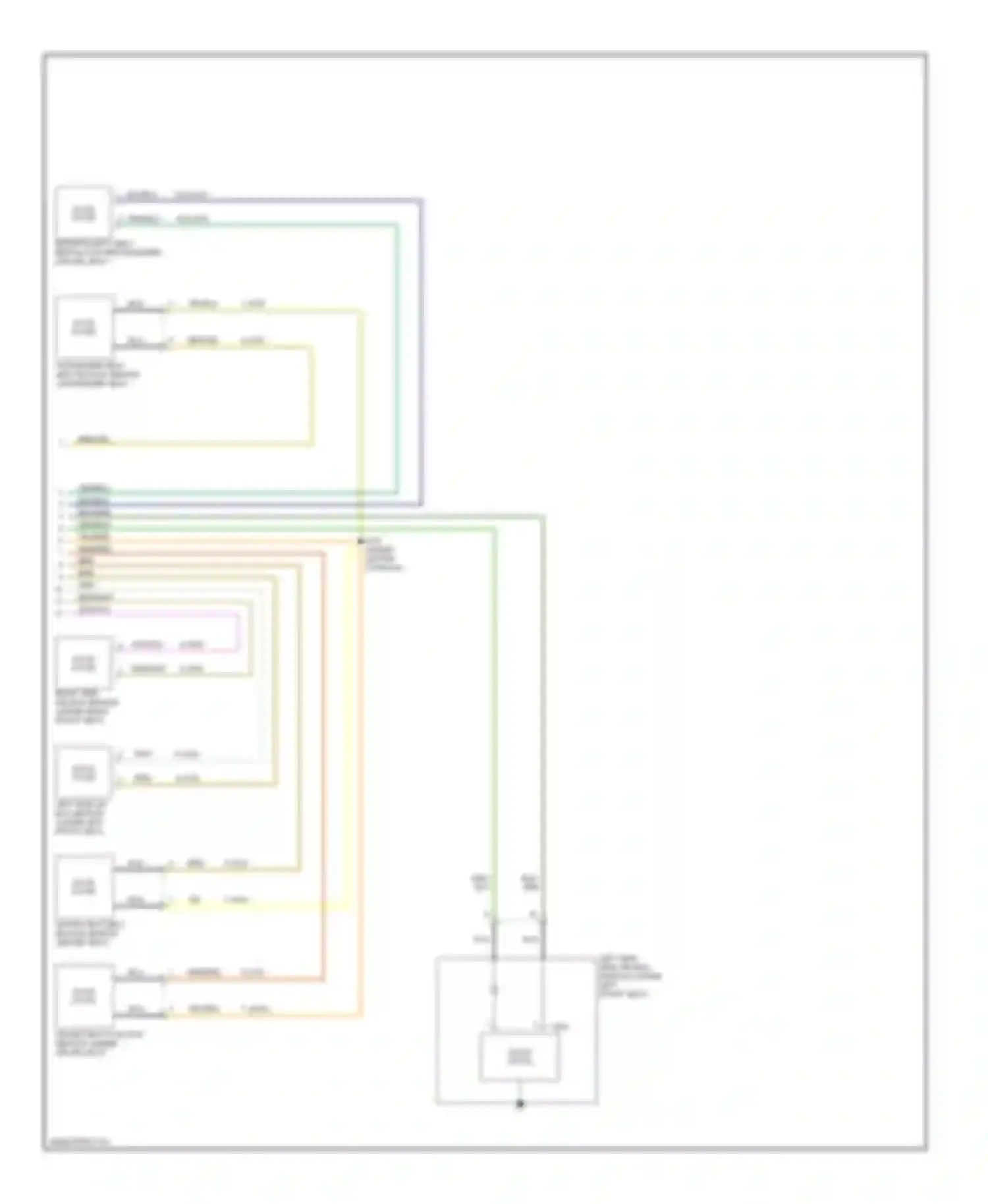 Focus Ford I (1998-2004): Supplemental restraint circuit (2 of 2)