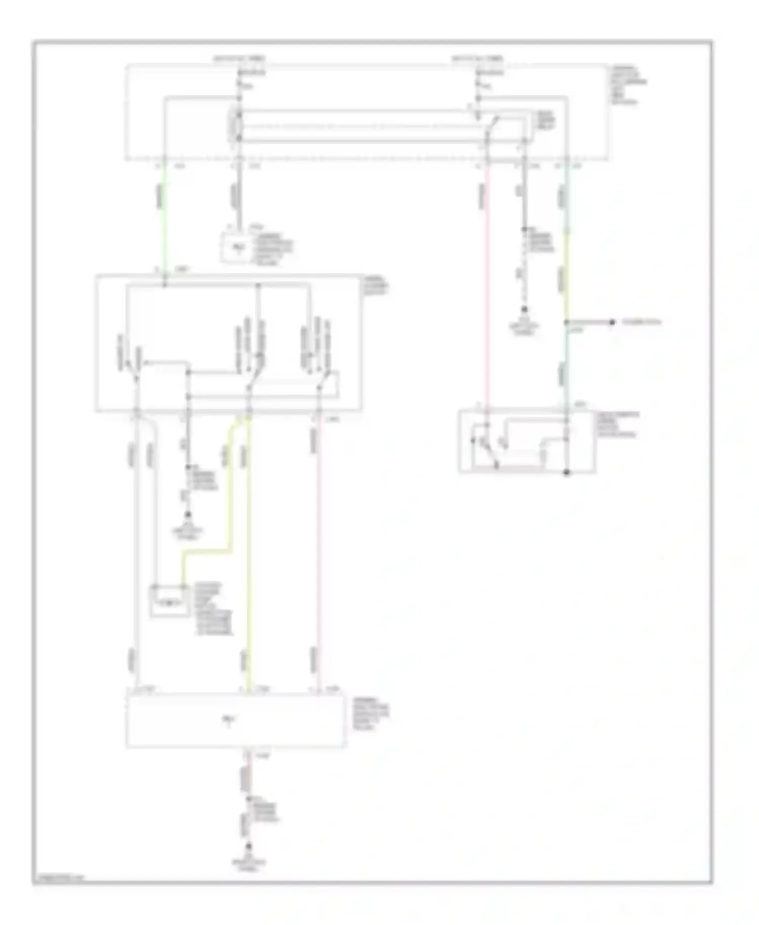 Focus Ford I (1998-2004): Rear washer/wiper circuit