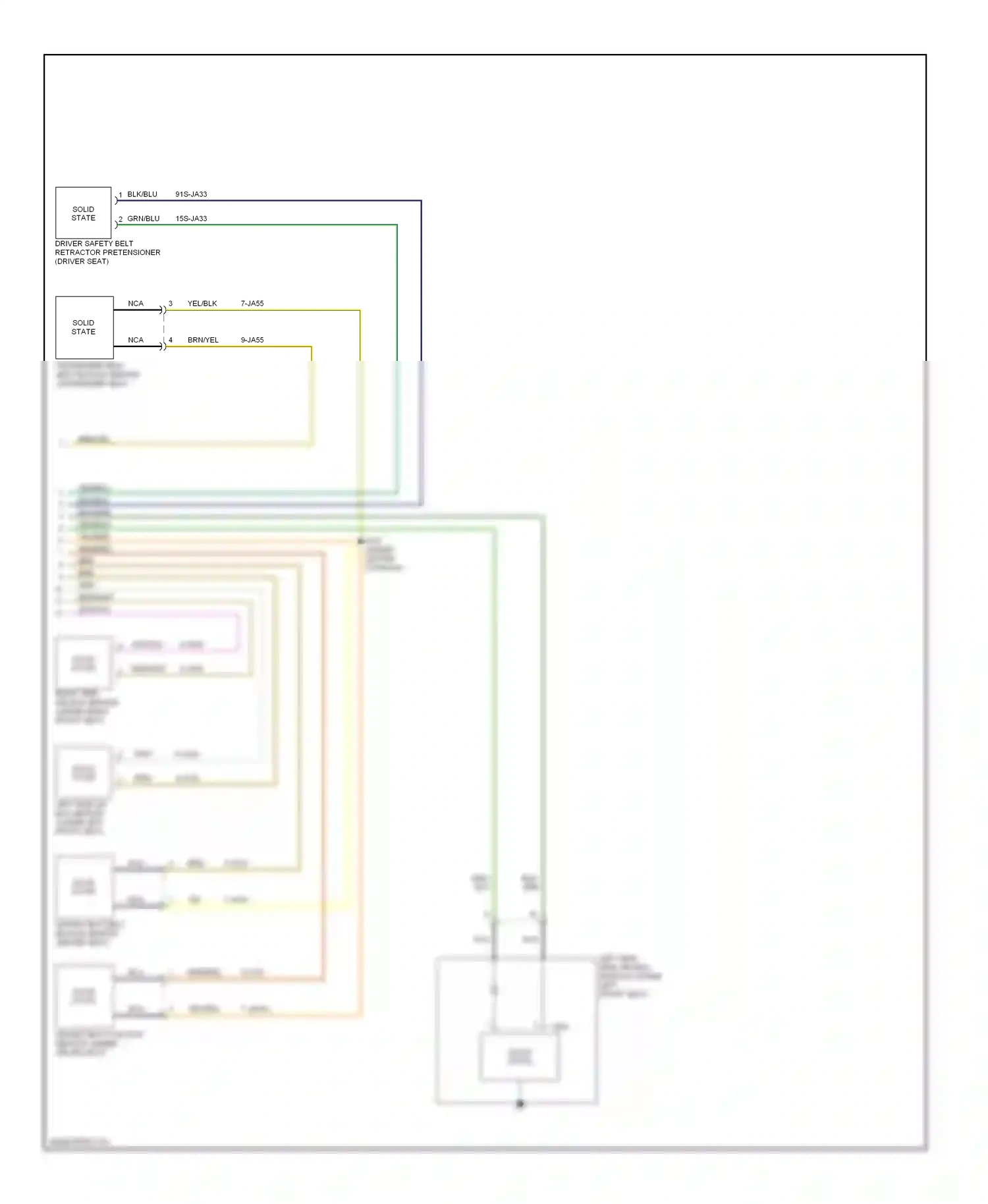 Wiring diagram brn/yel for Ford Focus I (1998-2004) (6 of 10)