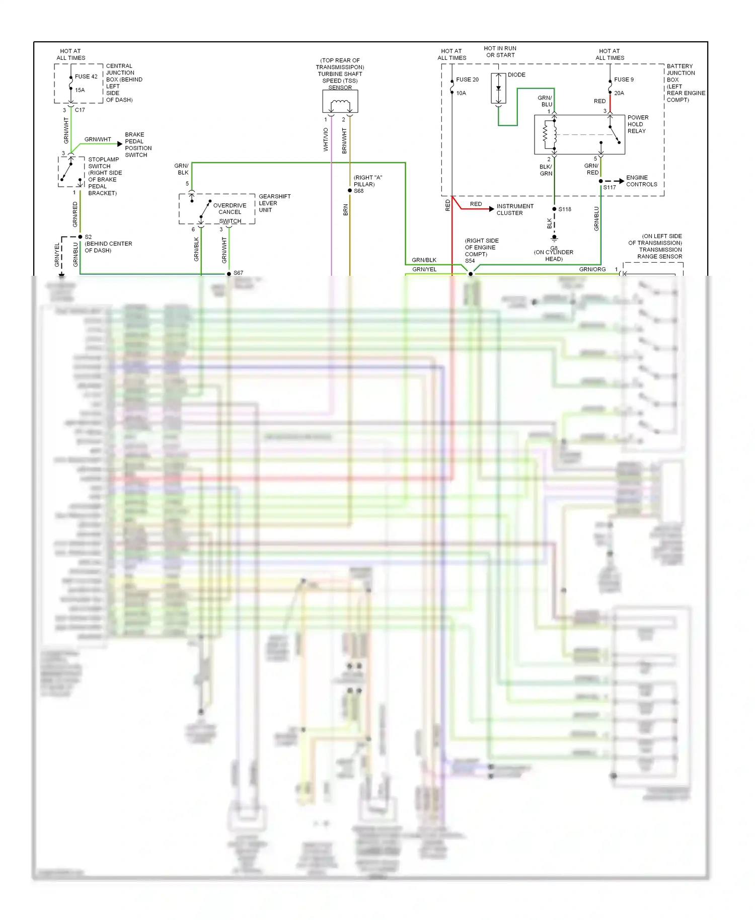 Ford Focus I (1998-2004) diode wiring diagram  (1 of 10)