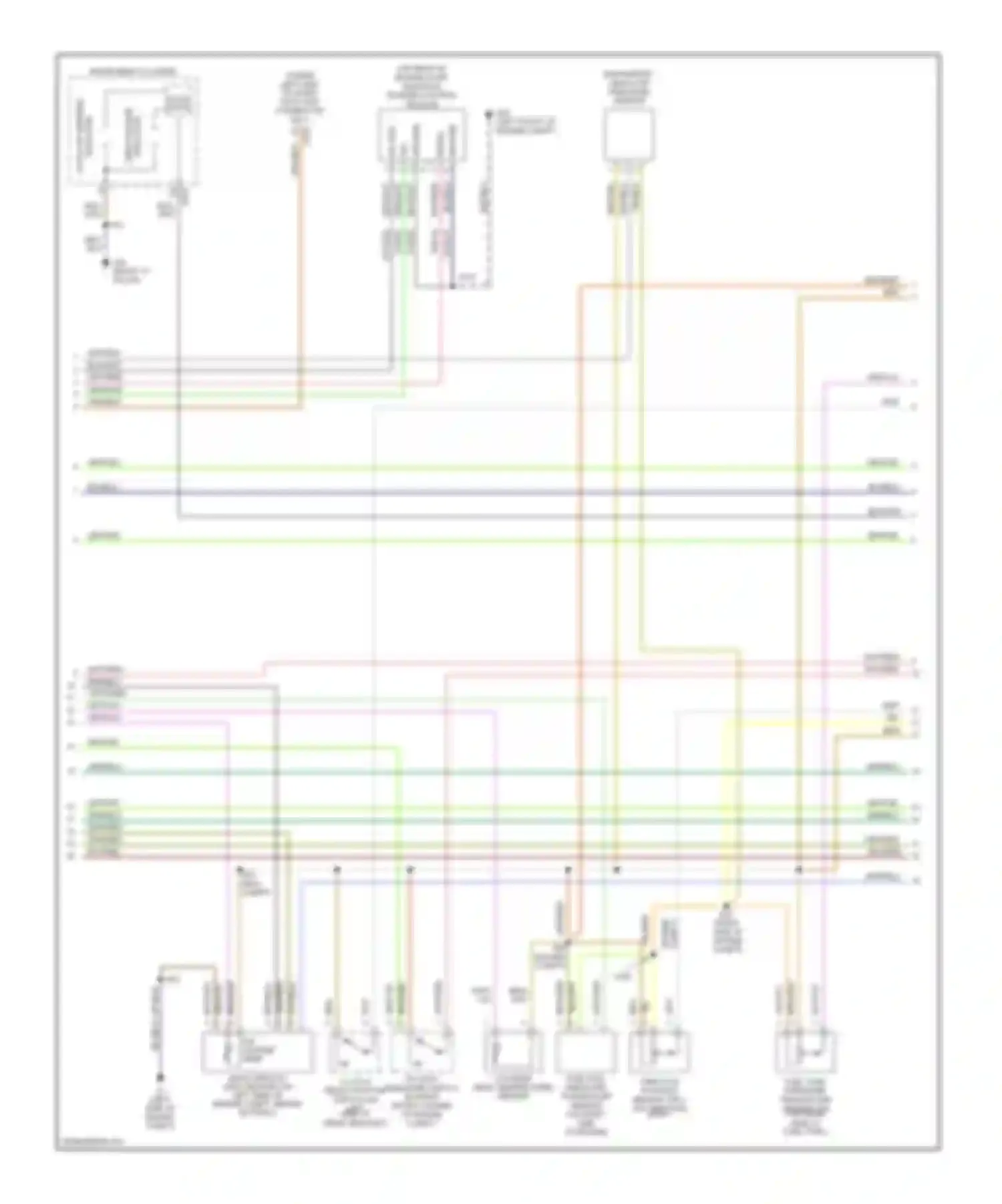 Wiring diagram engine compt) for Ford Focus I (1998-2004) (5 of 5)