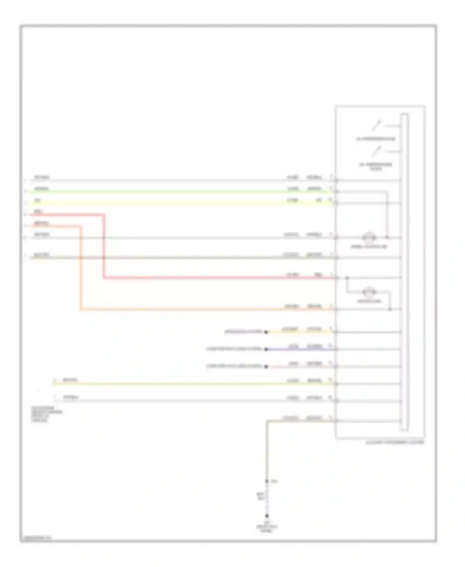 Wiring diagram gauge illum for Ford Focus I (1998-2004) (1 of 1)