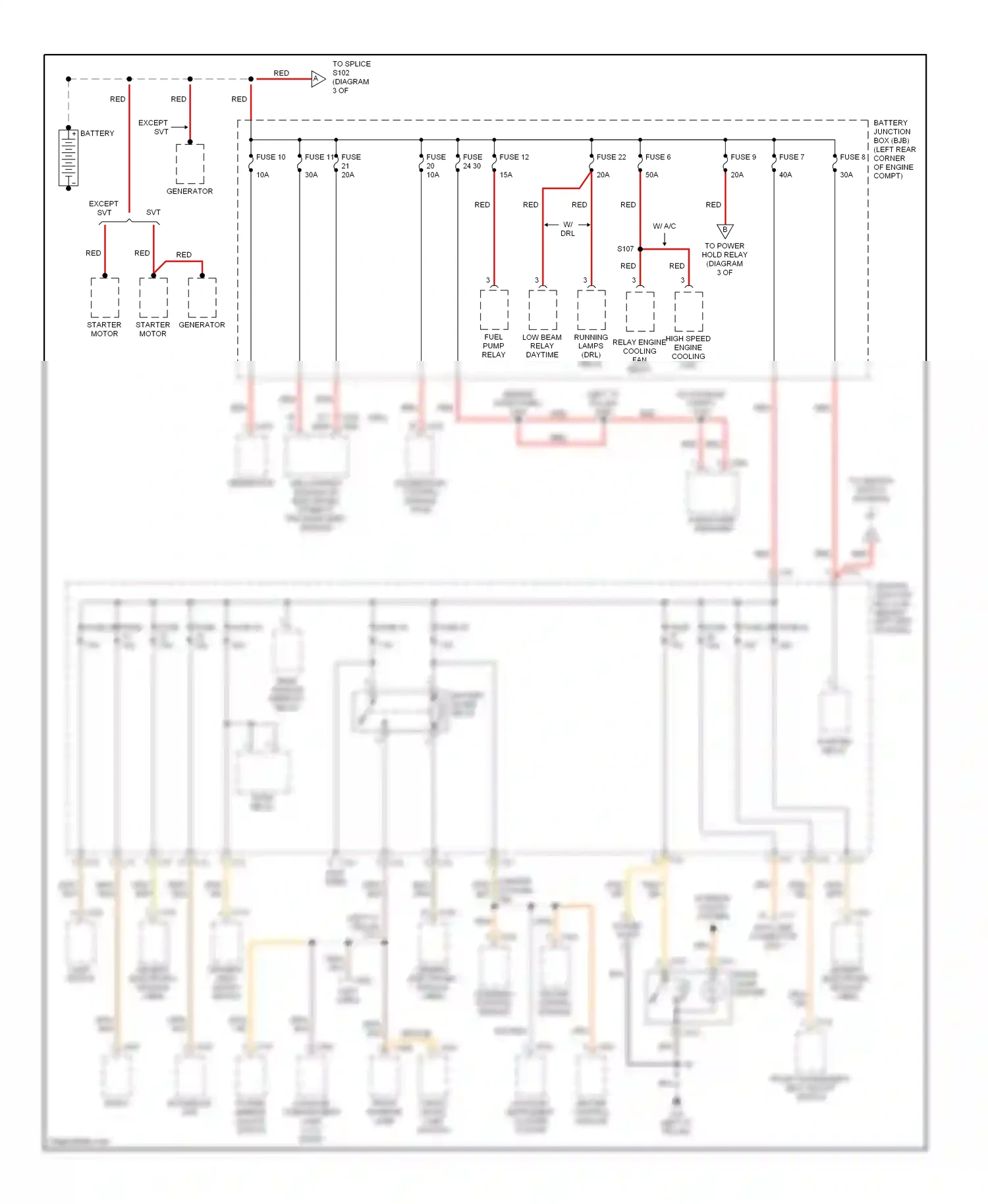 Ford Focus I (1998-2004) generic electronic module (gem) wiring diagram  (1 of 2)