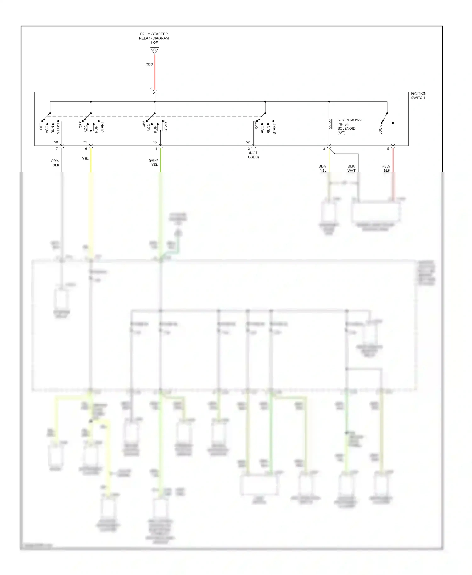 Ford Focus I (1998-2004) generic electronic module (gem) wiring diagram  (2 of 2)
