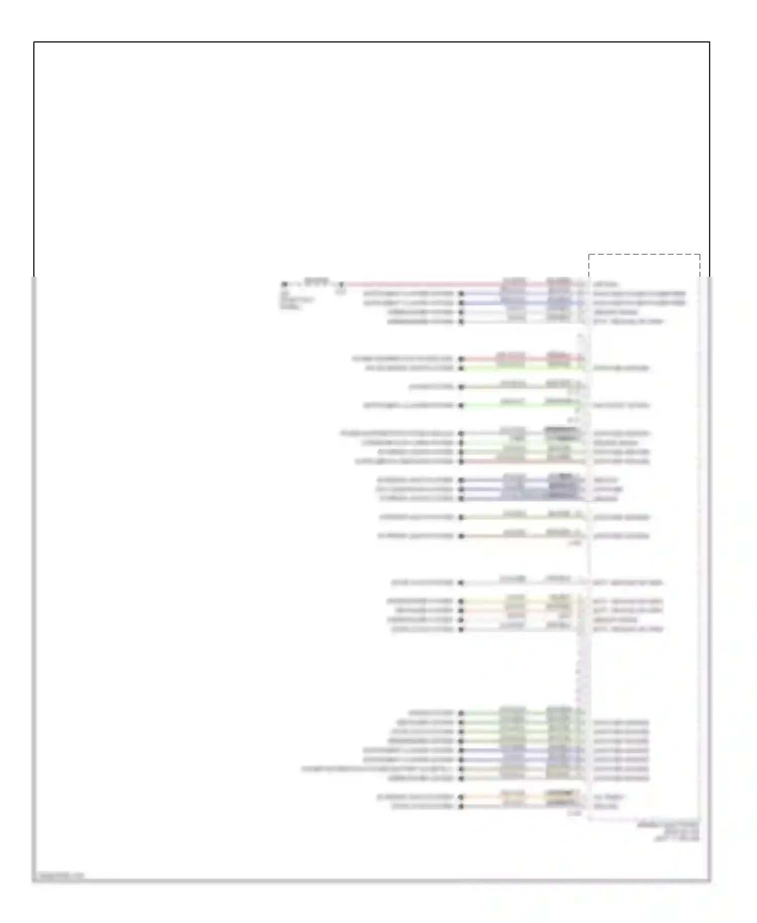 Ford Focus I (1998-2004) generic electronic module (on left "a" pillar) wiring diagram  (2 of 2)