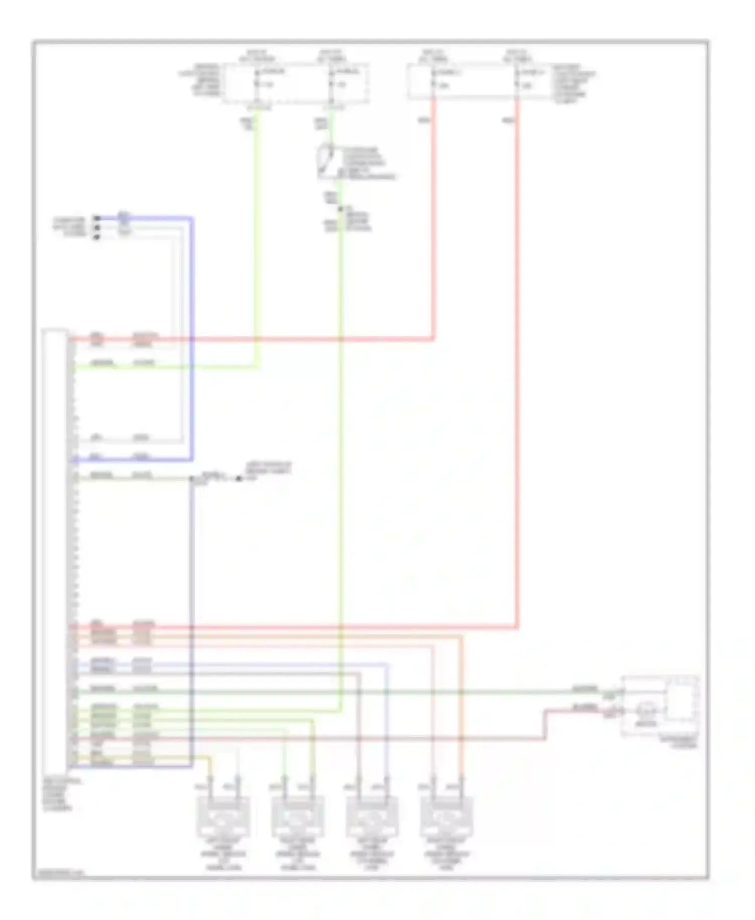 Wiring diagram grn/org for Ford Focus I (1998-2004) (1 of 23)