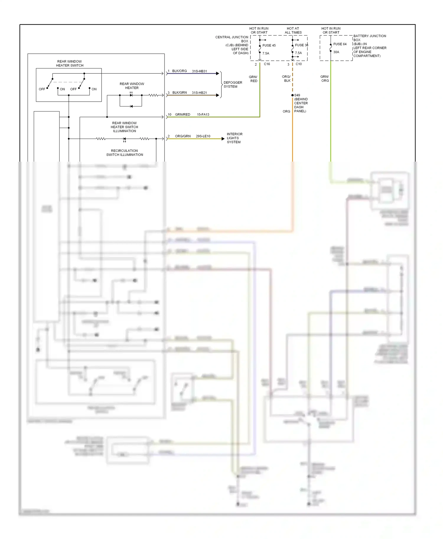 Ford Focus I (1998-2004) off wiring diagram  (6 of 15)