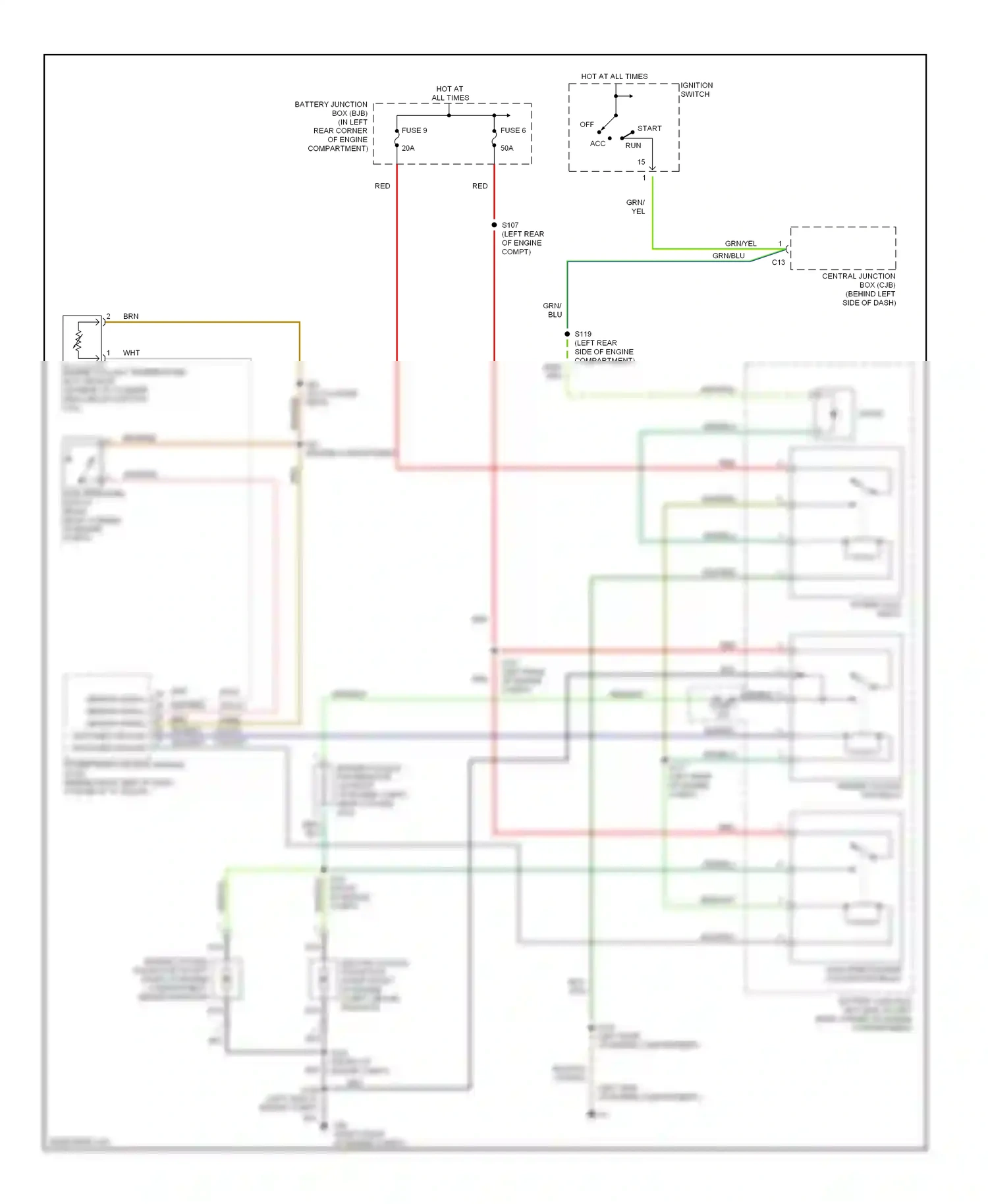 Ford Focus I (1998-2004) off wiring diagram  (1 of 15)