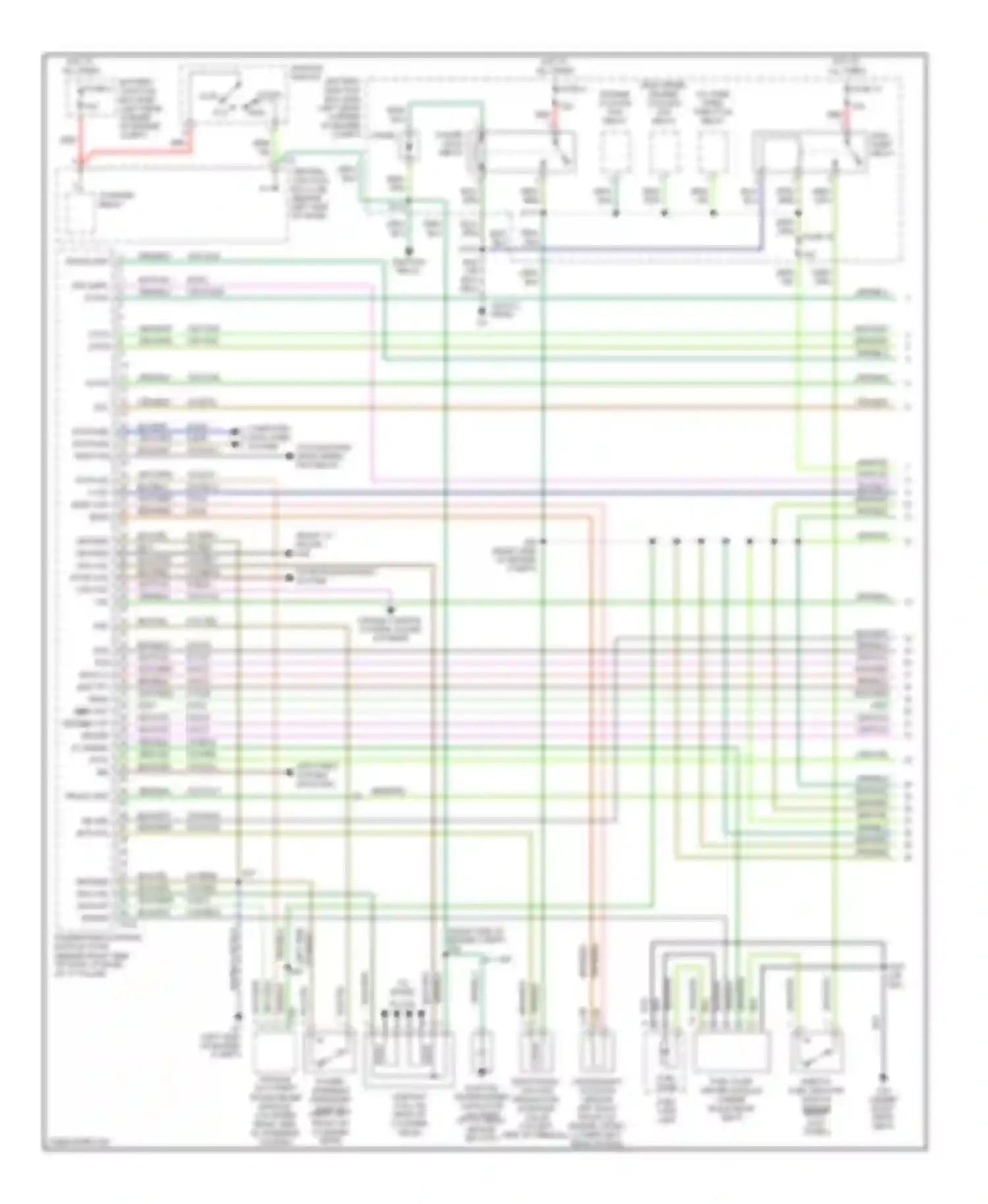 Wiring diagram starter relay for Ford Focus I (1998-2004) (5 of 6)