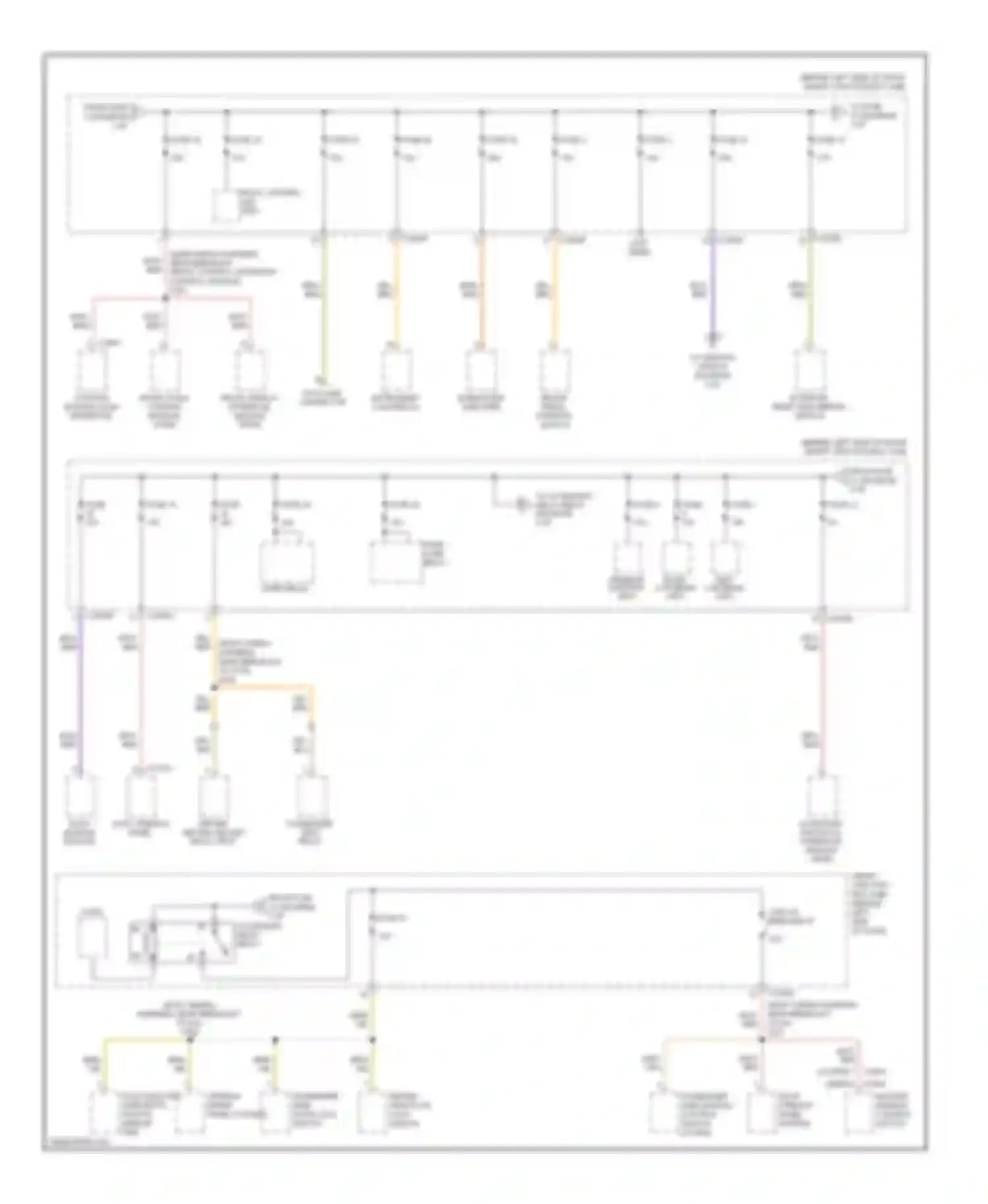 Focus Ford II facelift (2007-2011): Power distribution circuit (2 of 3)