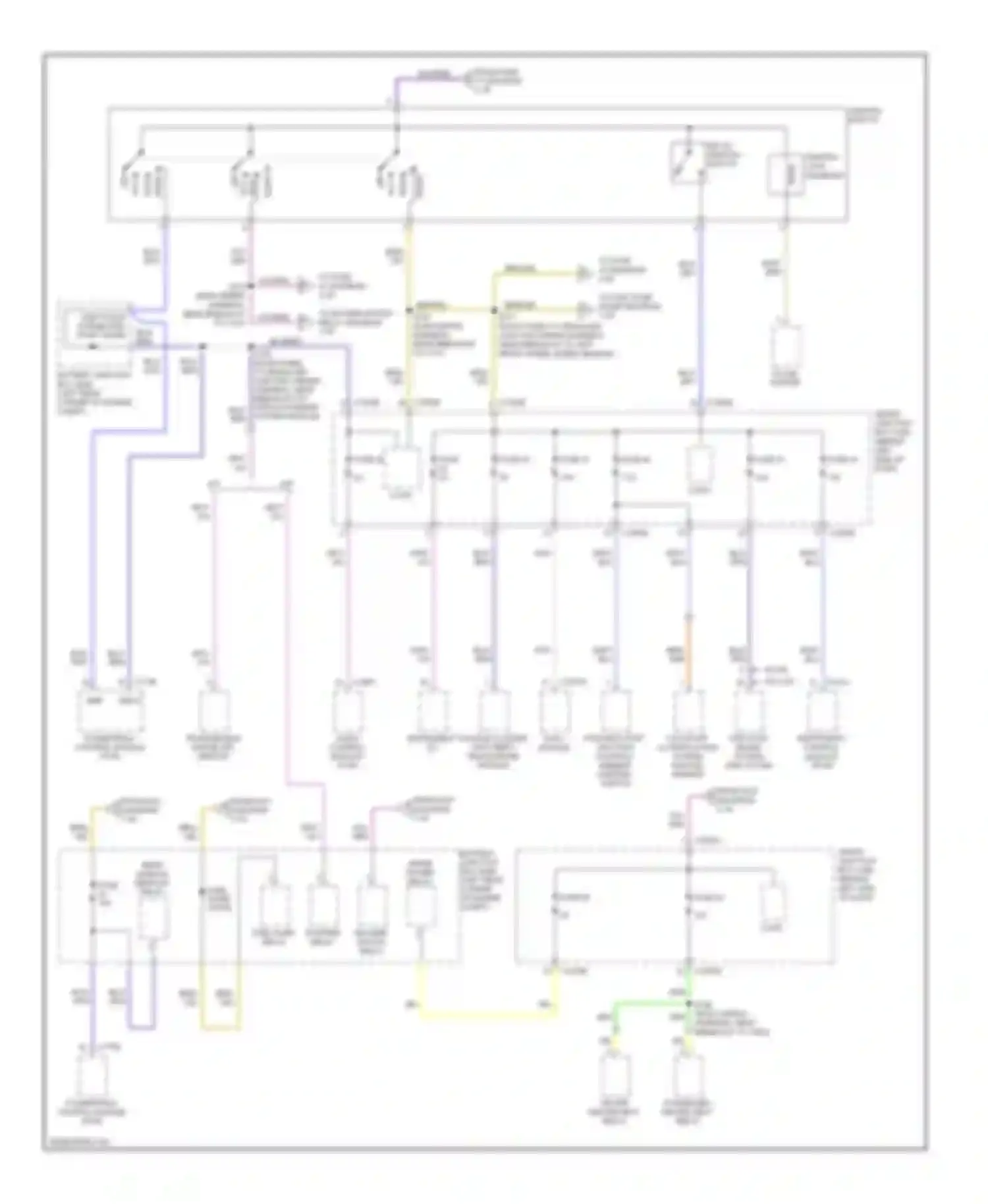 Focus Ford II facelift (2007-2011): Power distribution circuit (3 of 3)