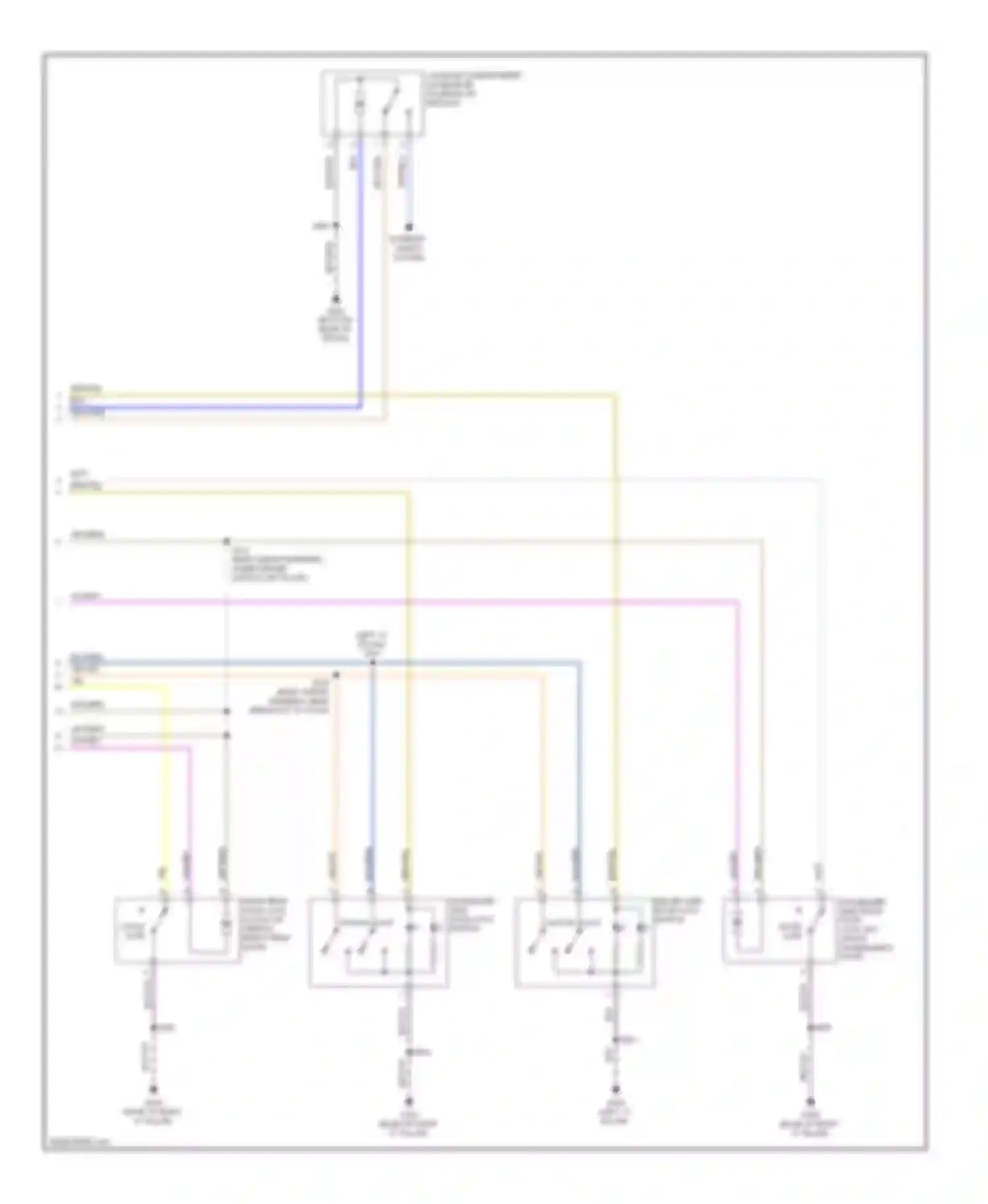 Focus Ford II facelift (2007-2011): Power door locks circuit (2 of 2)