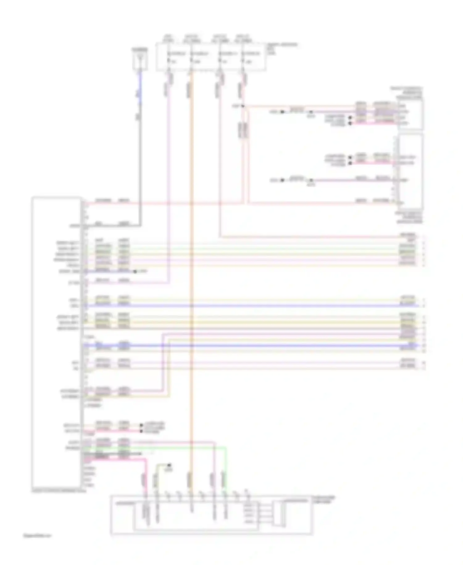 Focus Ford II facelift (2007-2011): Sync radio circuit (1 of 2)