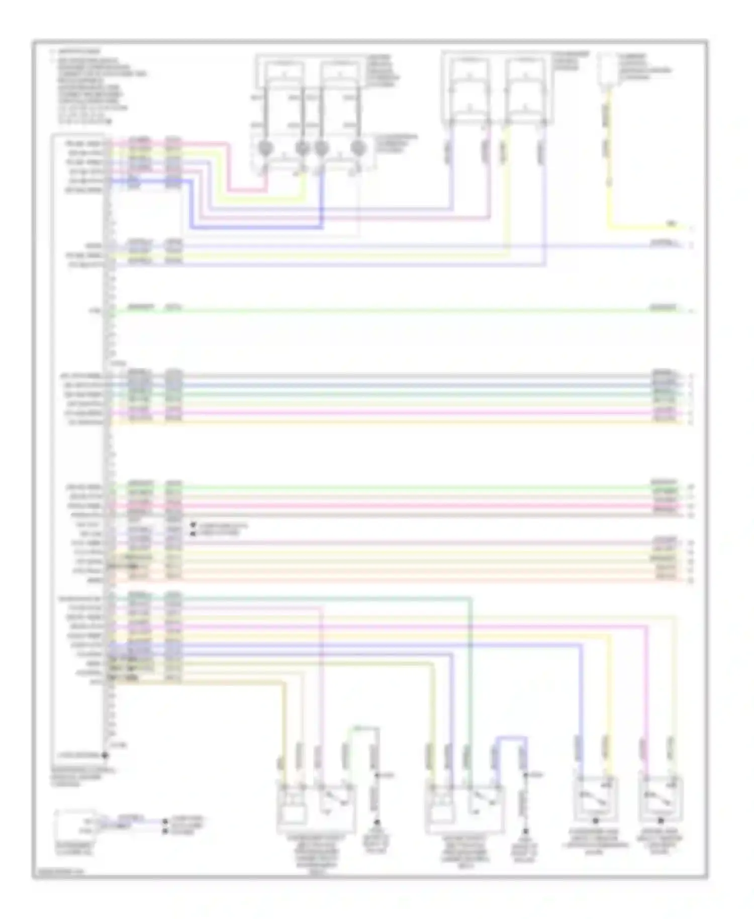 Focus Ford II facelift (2007-2011): Supplemental restraints circuit (1 of 2)
