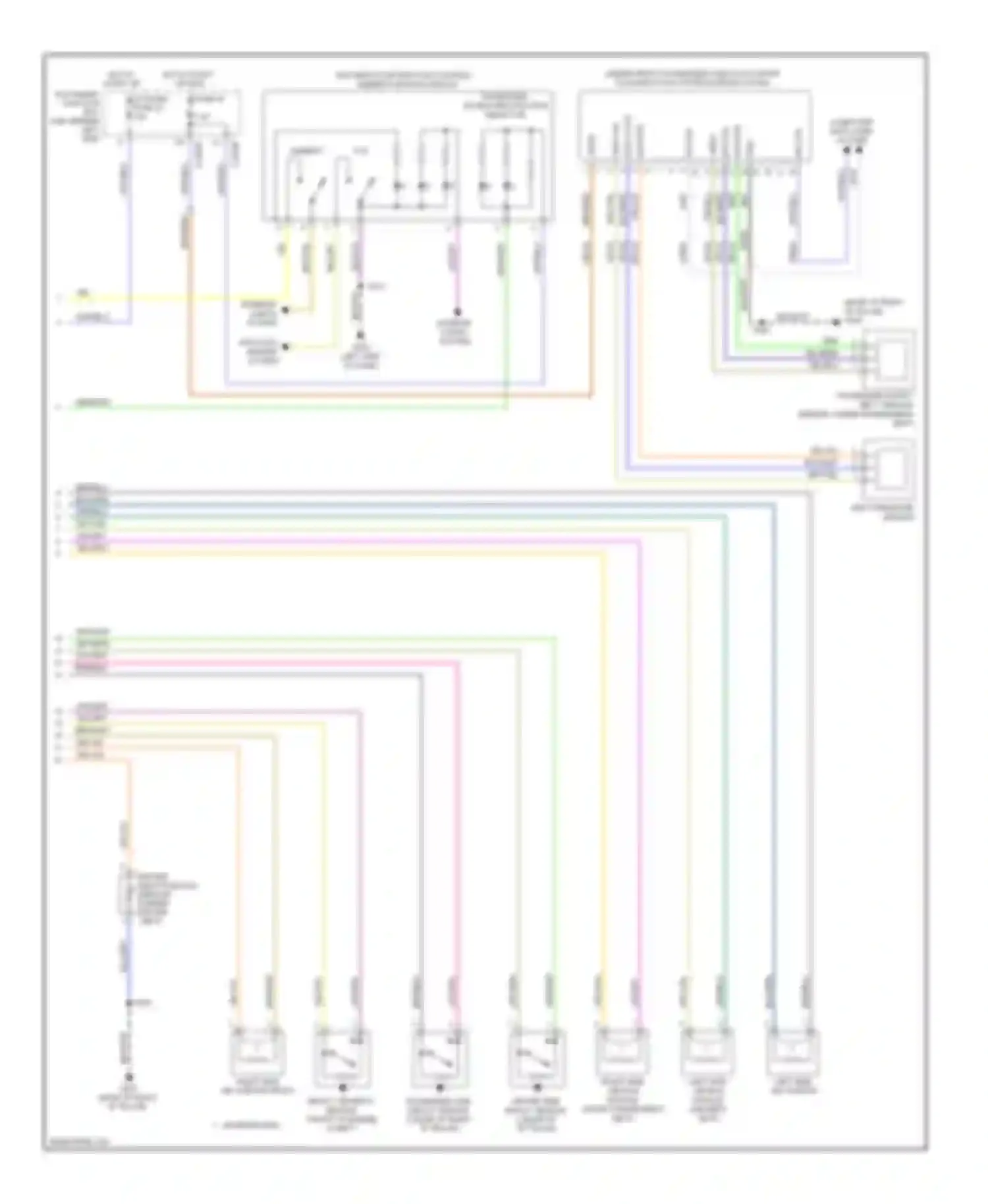 Focus Ford II facelift (2007-2011): Supplemental restraints circuit (2 of 2)