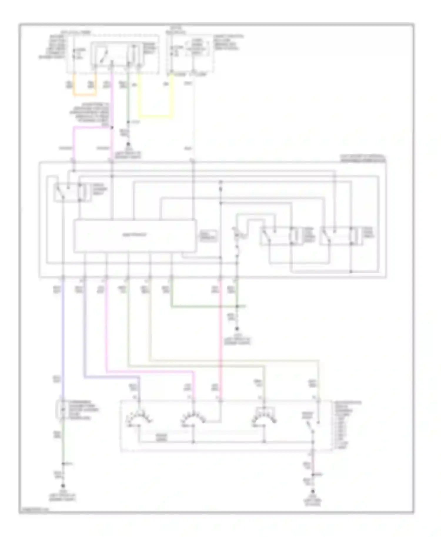 Focus Ford II facelift (2007-2011): Wiper/washer circuit