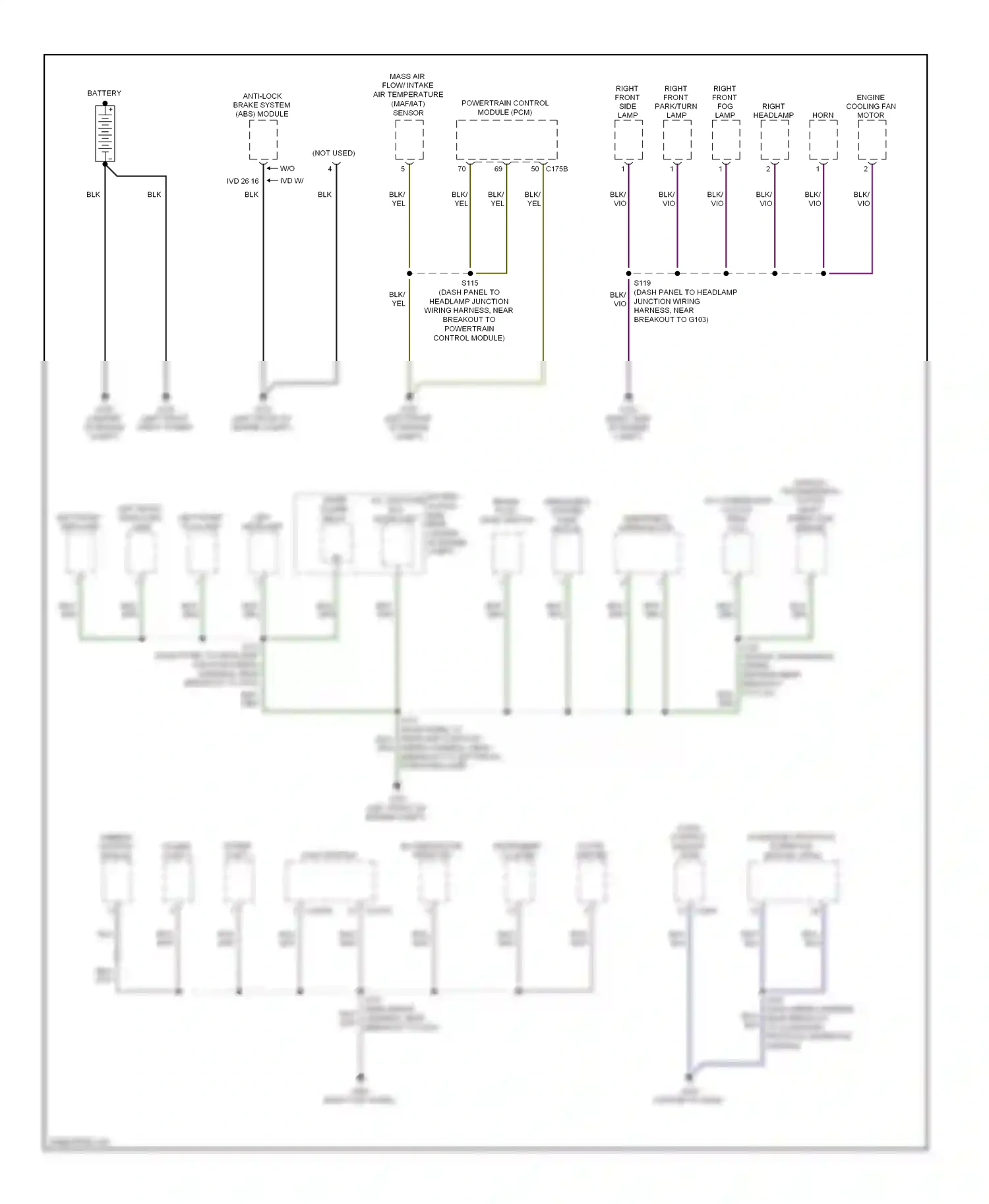 Ford Focus II facelift (2007-2011) accessory protocol interface module (apim) wiring diagram  (1 of 3)