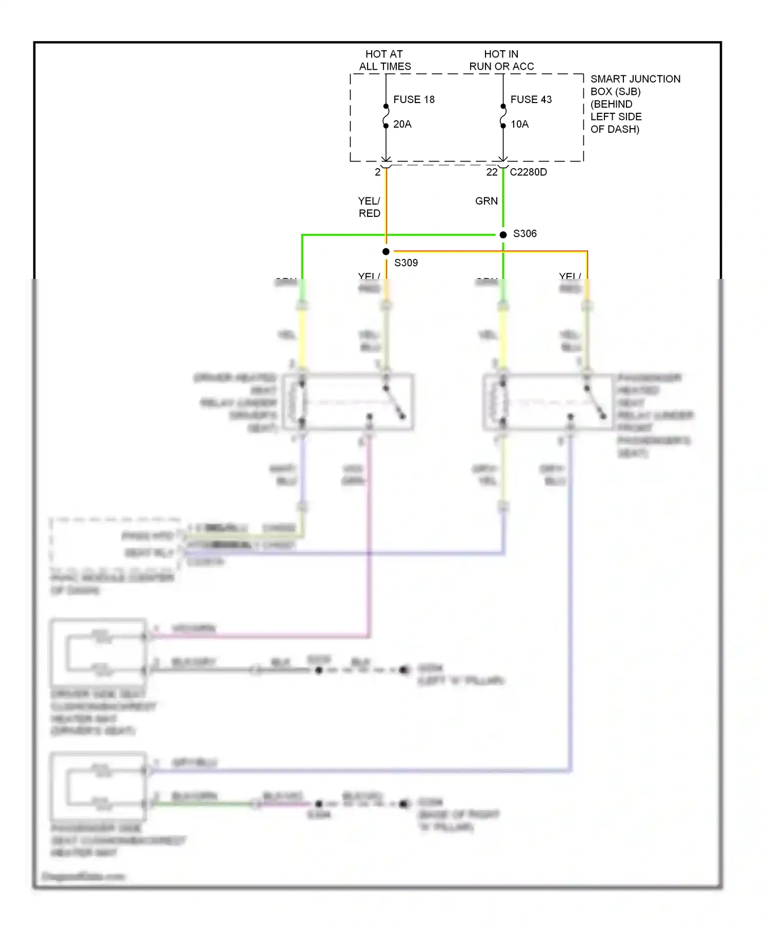 Wiring diagram blk/gry for Ford Focus II facelift (2007-2011) (1 of 1)