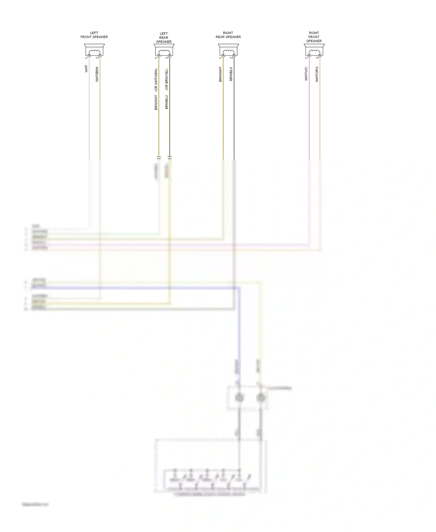Wiring diagram blu/wht for Ford Focus II facelift (2007-2011) (18 of 26)