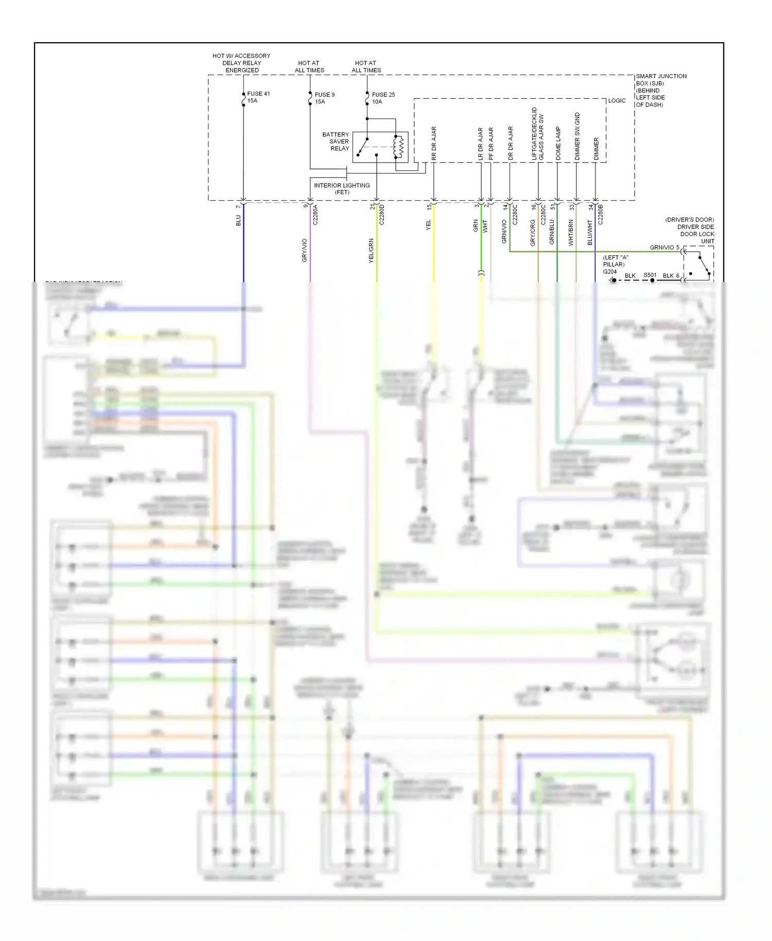 Wiring diagram brn for Ford Focus II facelift (2007-2011) (12 of 23)