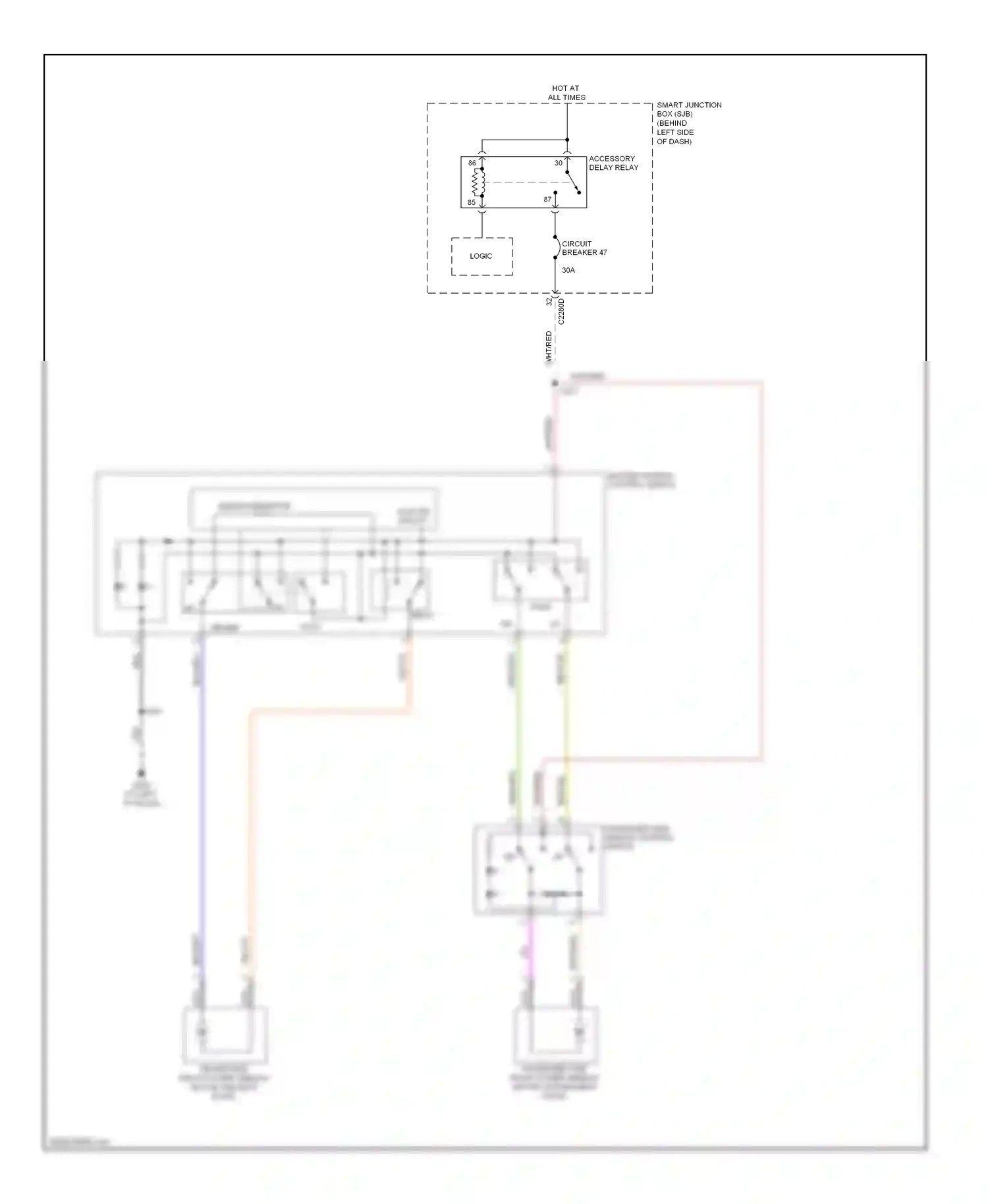 Wiring diagram brn/yel for Ford Focus II facelift (2007-2011) (19 of 28)