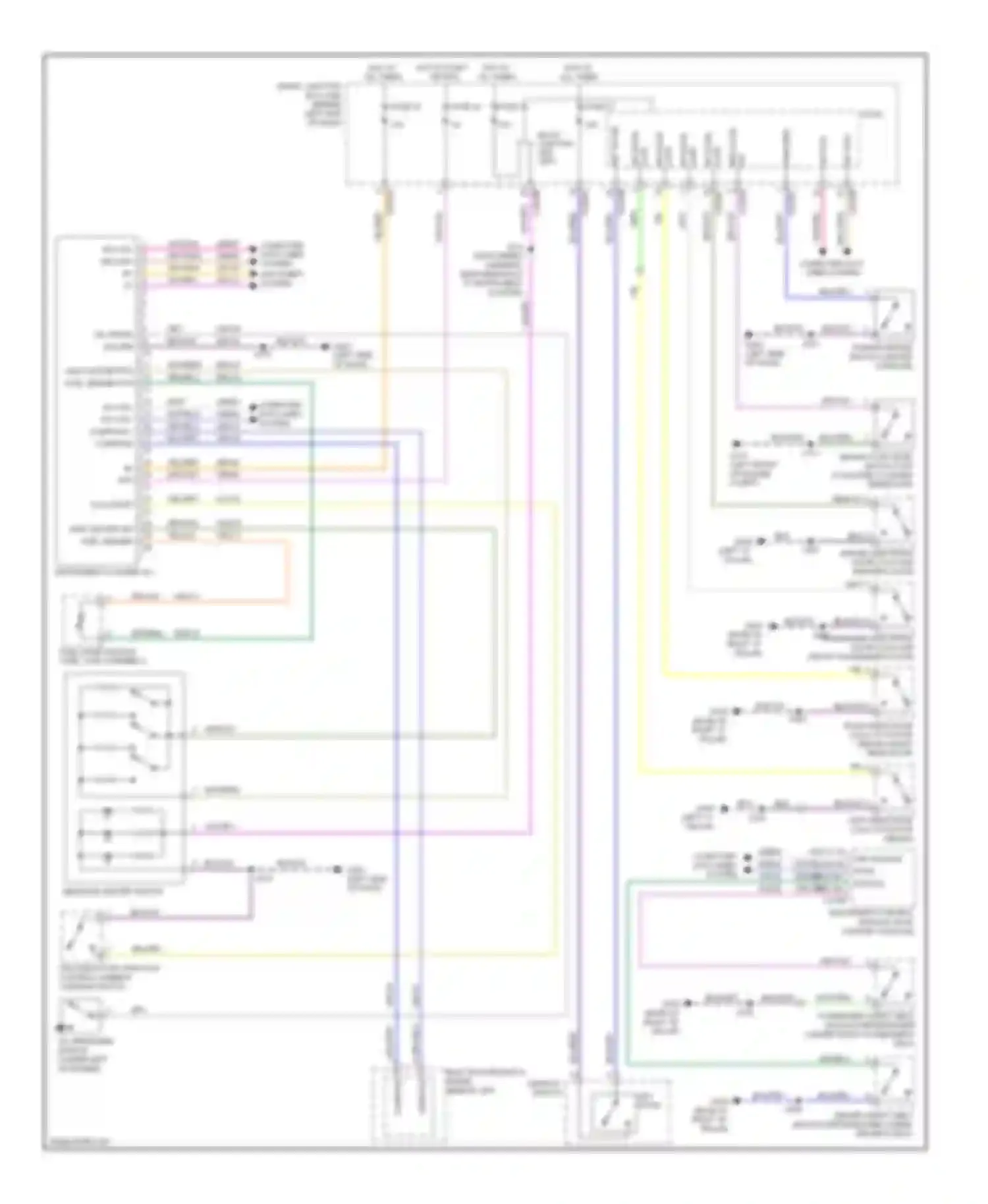 Wiring diagram computer data lines system anti-theft system for Ford Focus II facelift (2007-2011) (1 of 1)