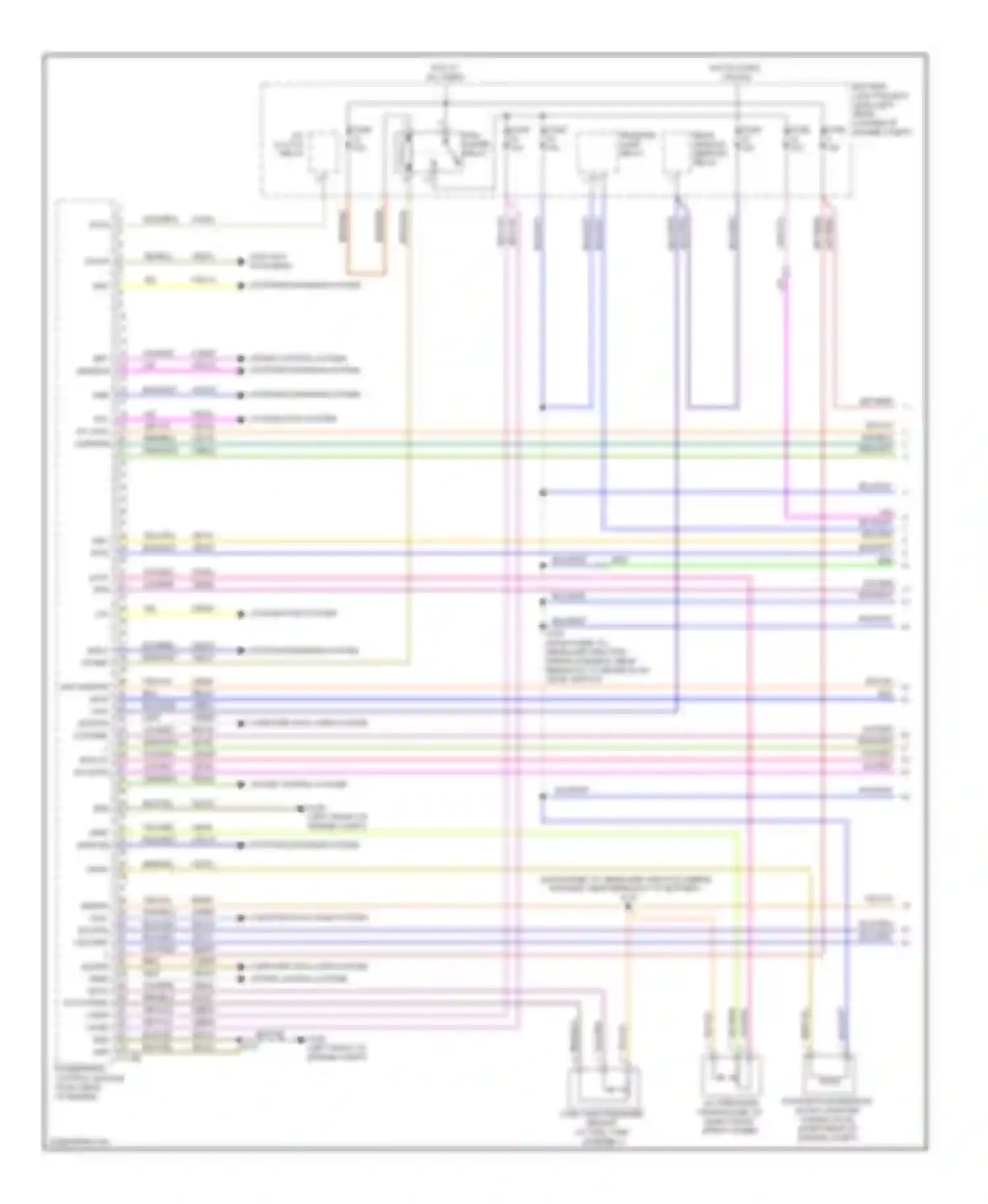 Wiring diagram computer data lines system cruise control system for Ford Focus II facelift (2007-2011) (1 of 1)