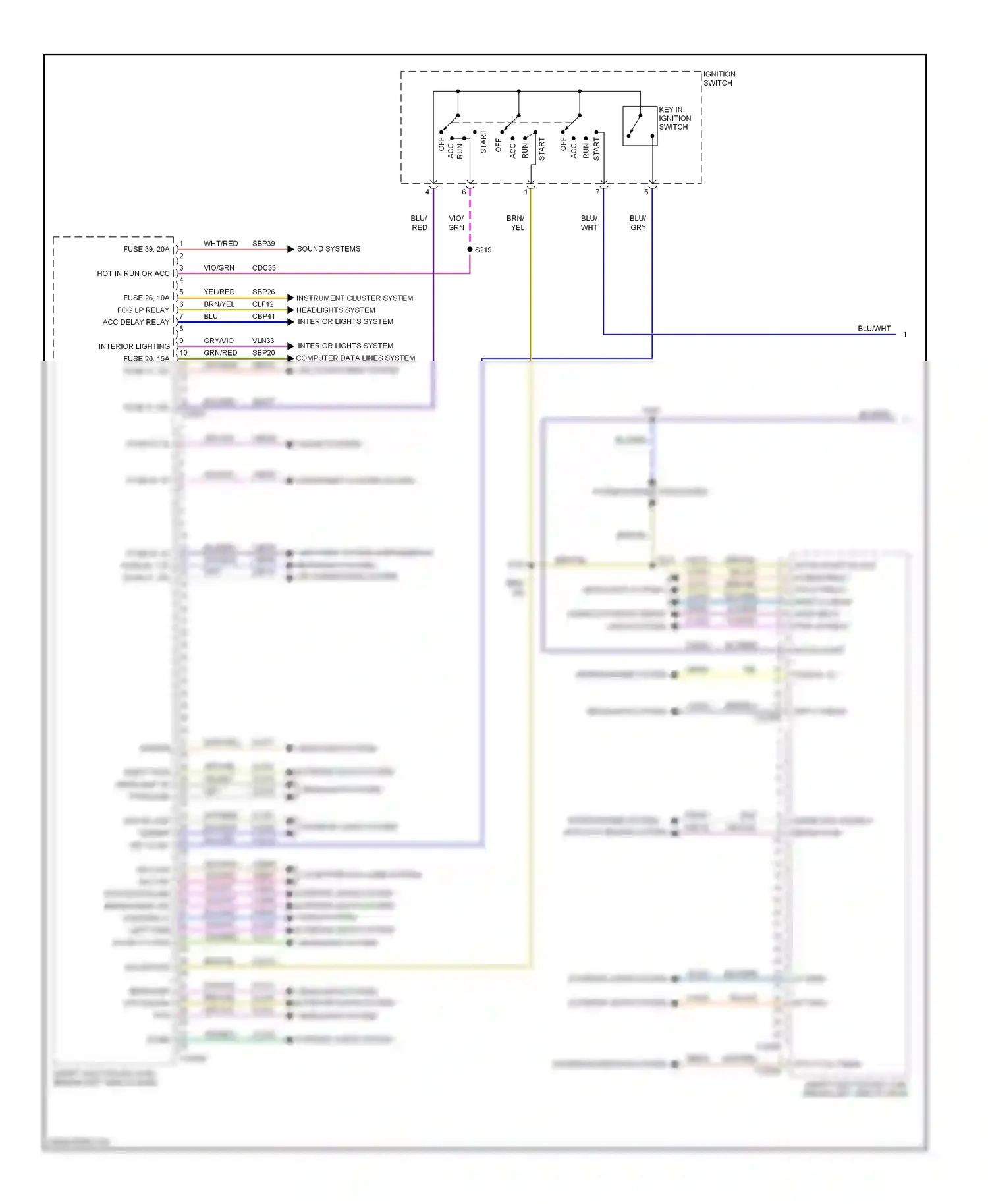 Wiring diagram grn/brn for Ford Focus II facelift (2007-2011) (3 of 10)
