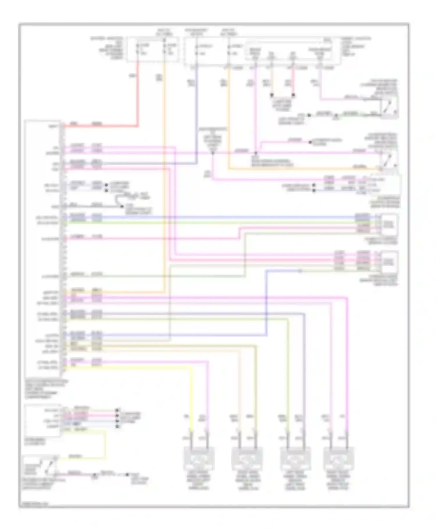 Wiring diagram ivd rtn sas a rr whl spd- rr whl spd+ for Ford Focus II facelift (2007-2011) (1 of 1)